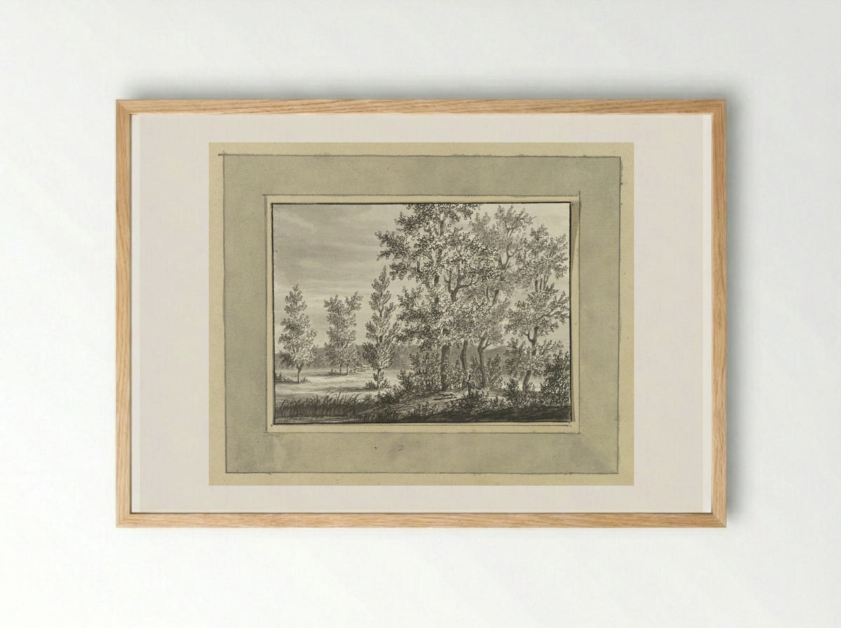 Landschap bij Nassau Usinge - Ernst Willem Jan Bagelaar - Framed Print Wood