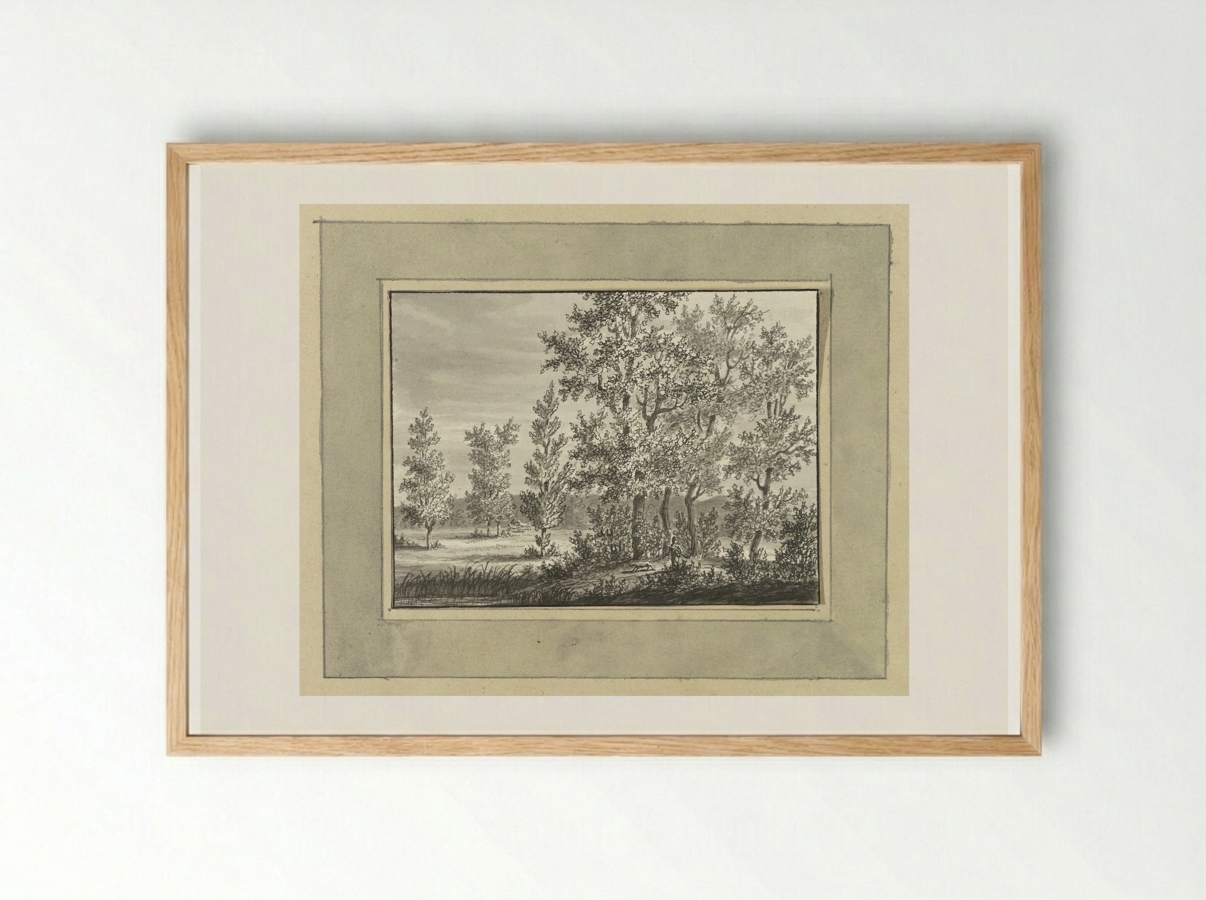 Landschap bij Nassau Usinge - Ernst Willem Jan Bagelaar - Framed Print Wood