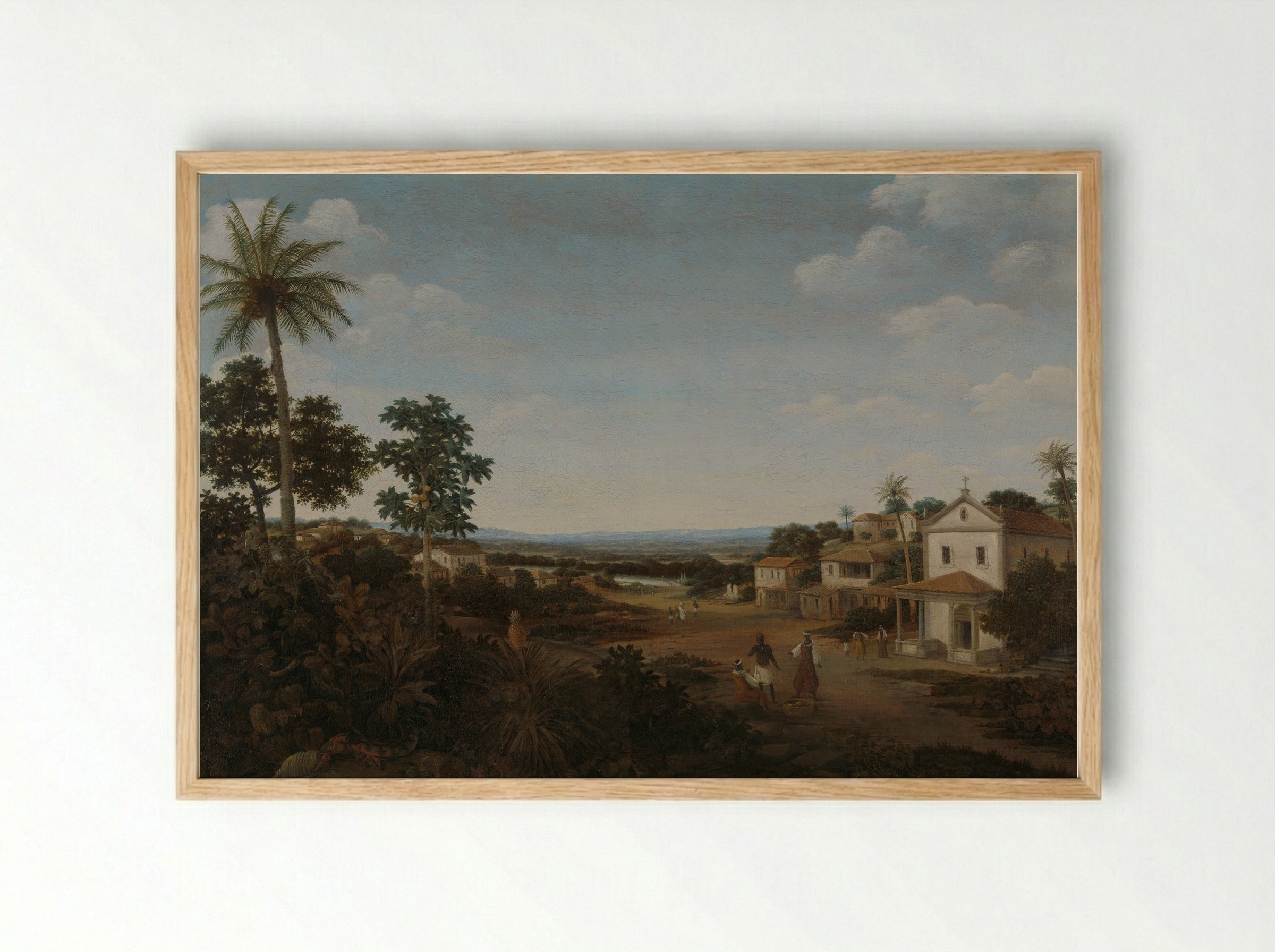 Landschap in Brazilië - Frans Jansz. Post - Framed Print Wood