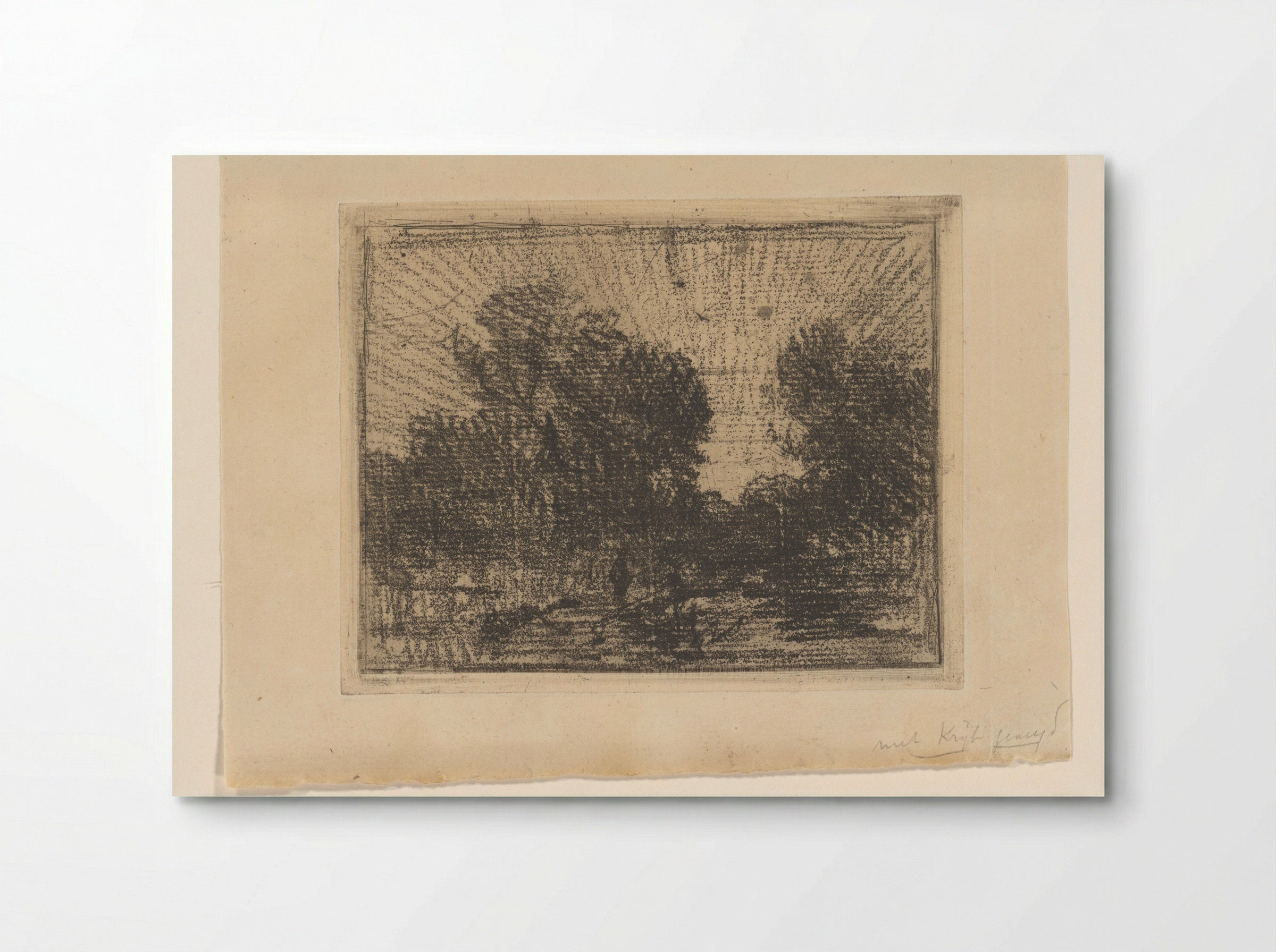 Landschap met bomen - Philip Zilcken - Poster