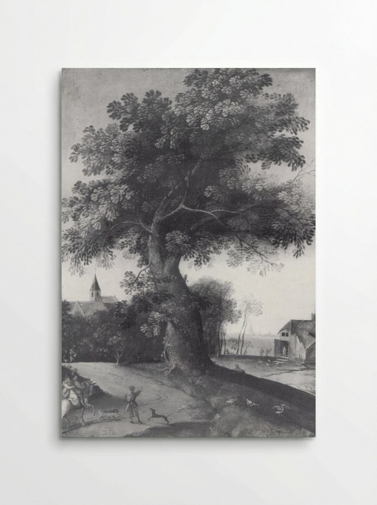 Landschap met de barmhartige Samaritaan - Jacob Grimmer - Poster