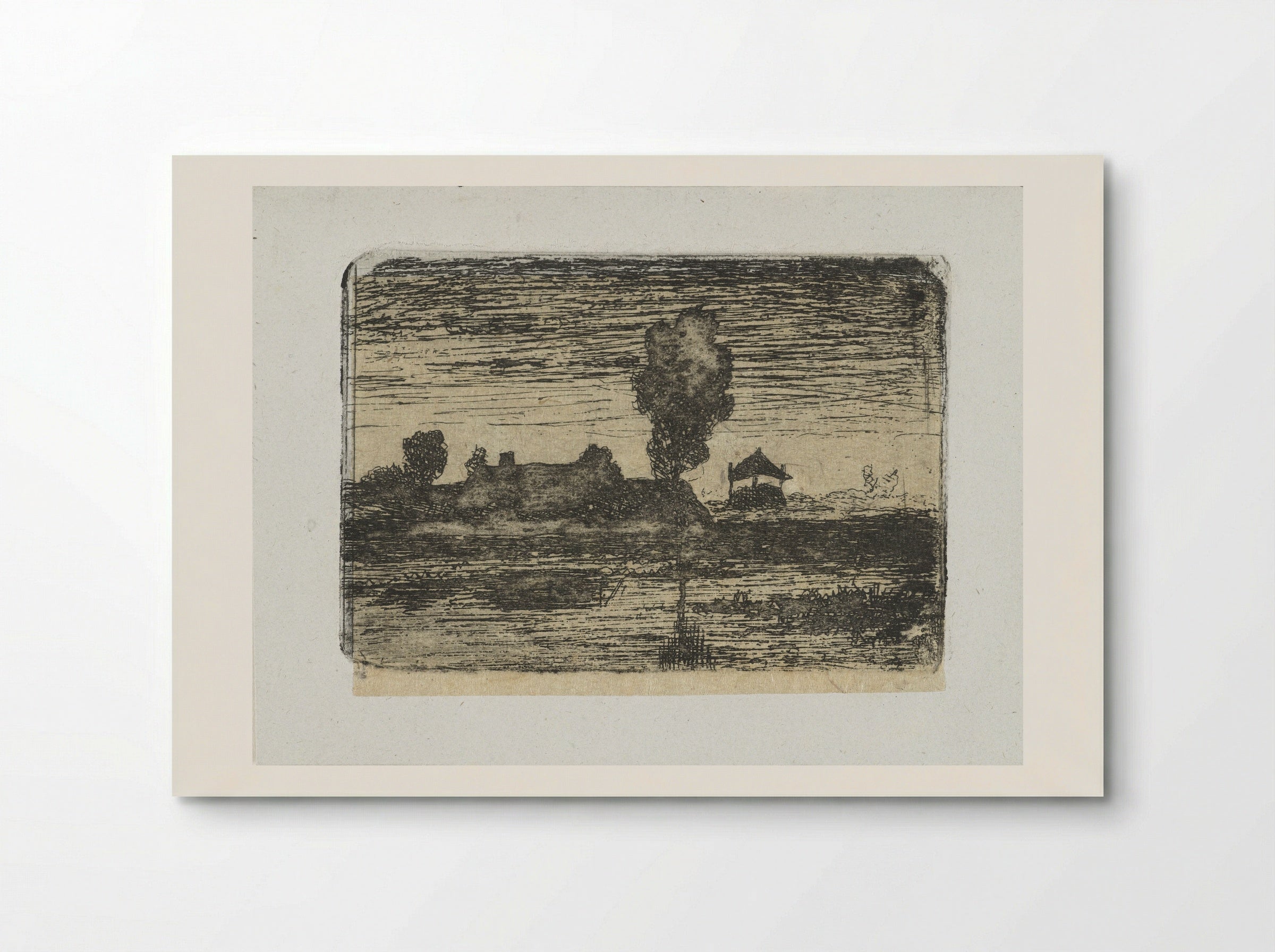 Landschap met hooiberg - Paul Joseph Constantin Gabriël - Poster