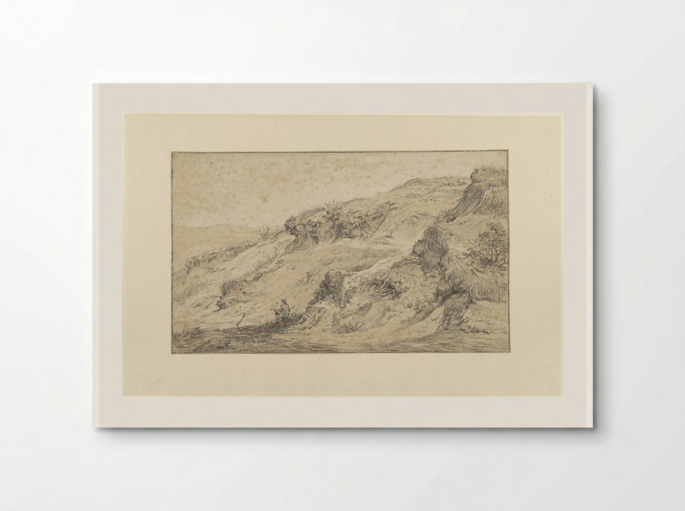 Landschap met houtsprokkelaar - Hermanus Fock - Poster