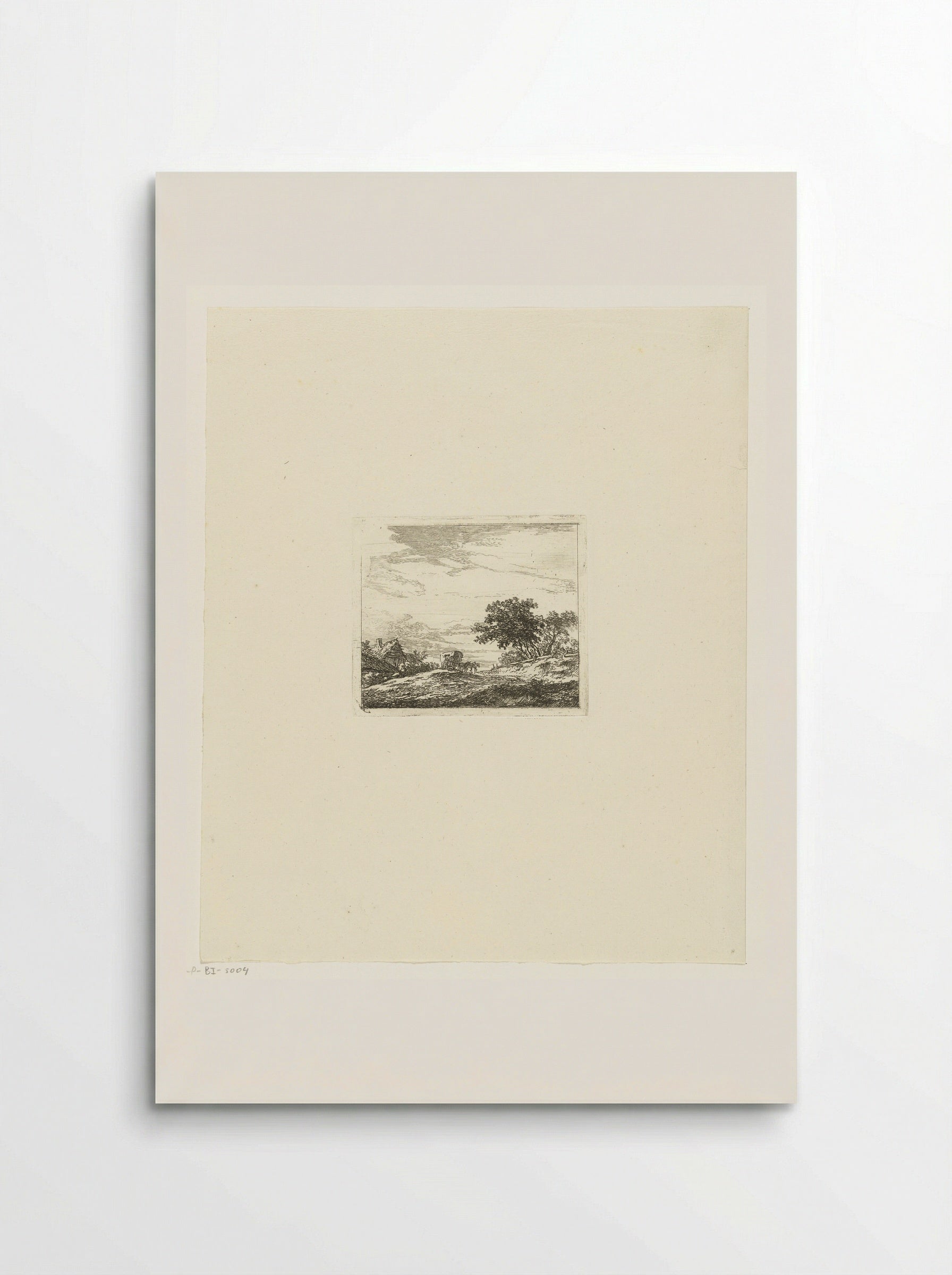 Landschap met koets - Hermanus van Brussel - Poster