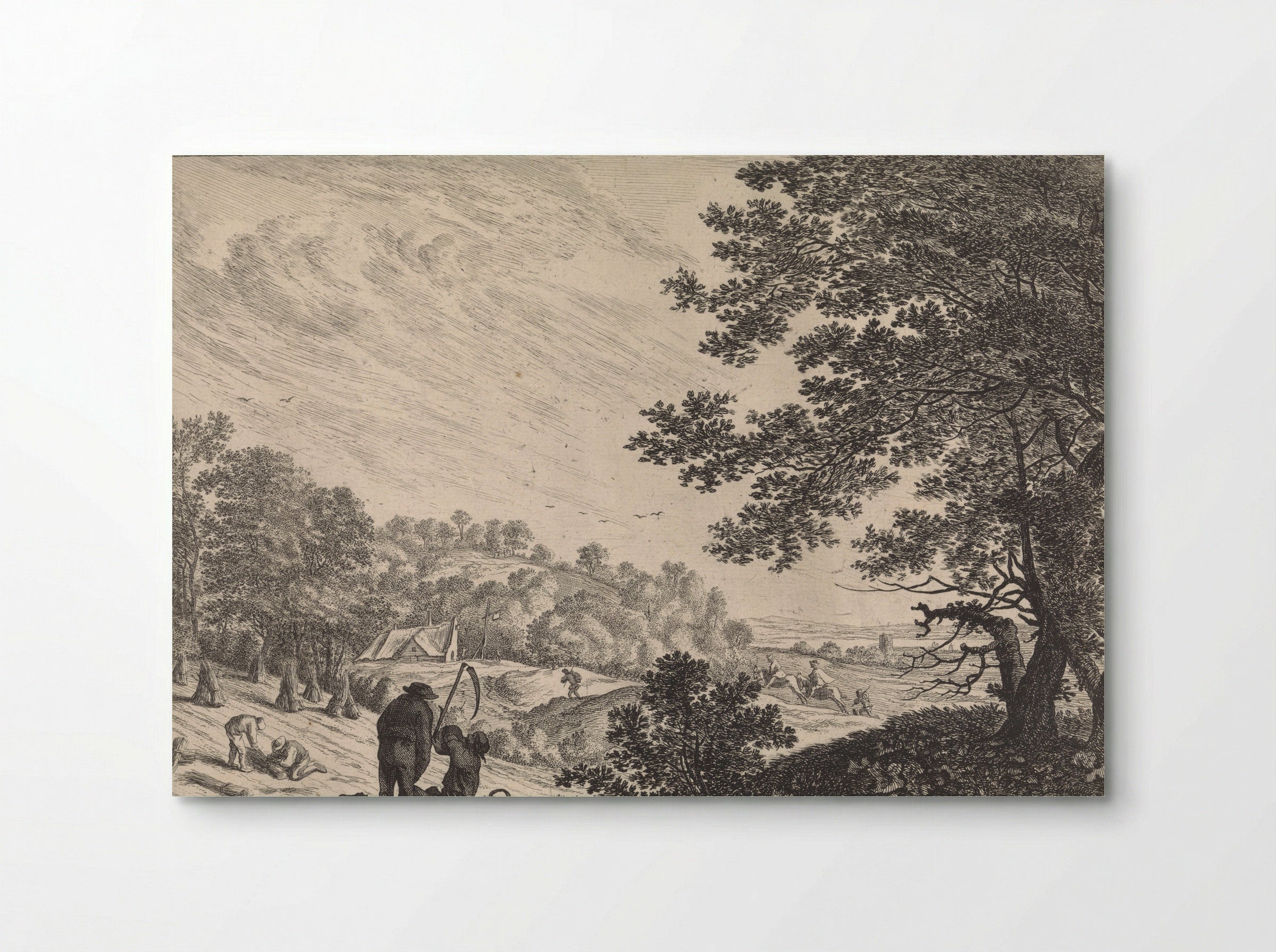 Landschap met maaiers - Pieter Nolpe - Poster
