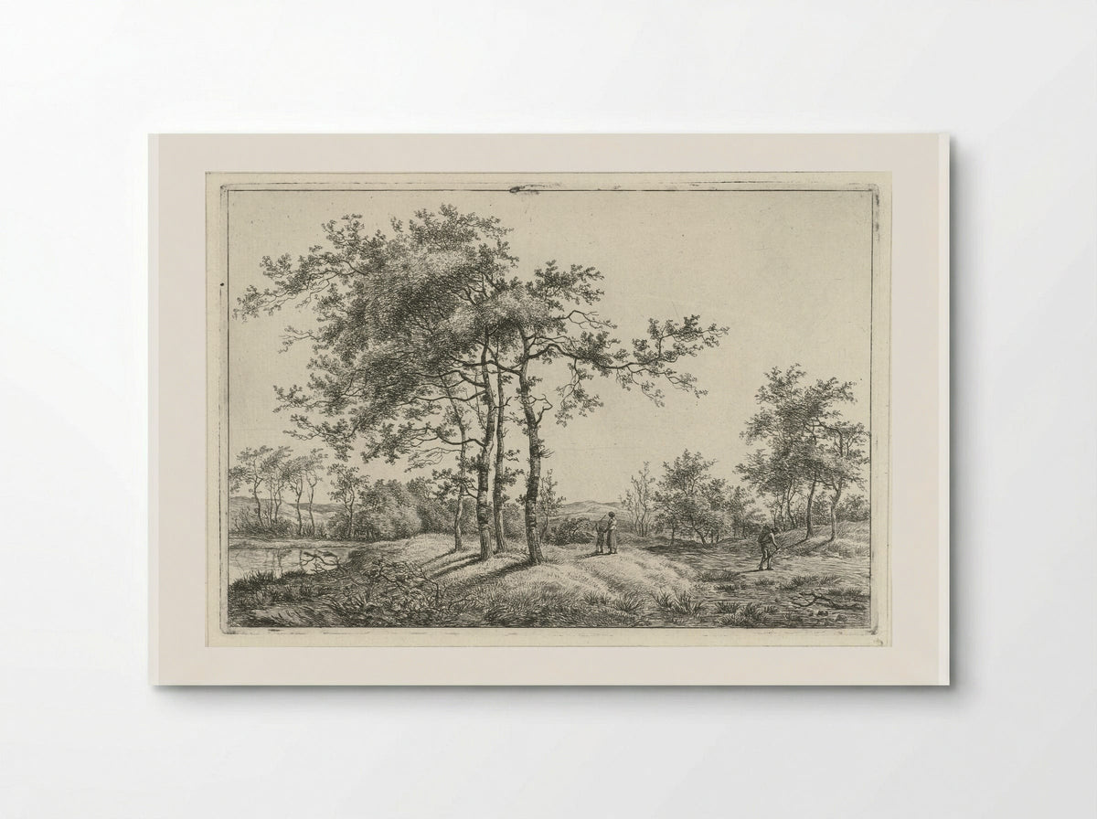 Landschap met moeder en kind - Hermanus Fock - Poster