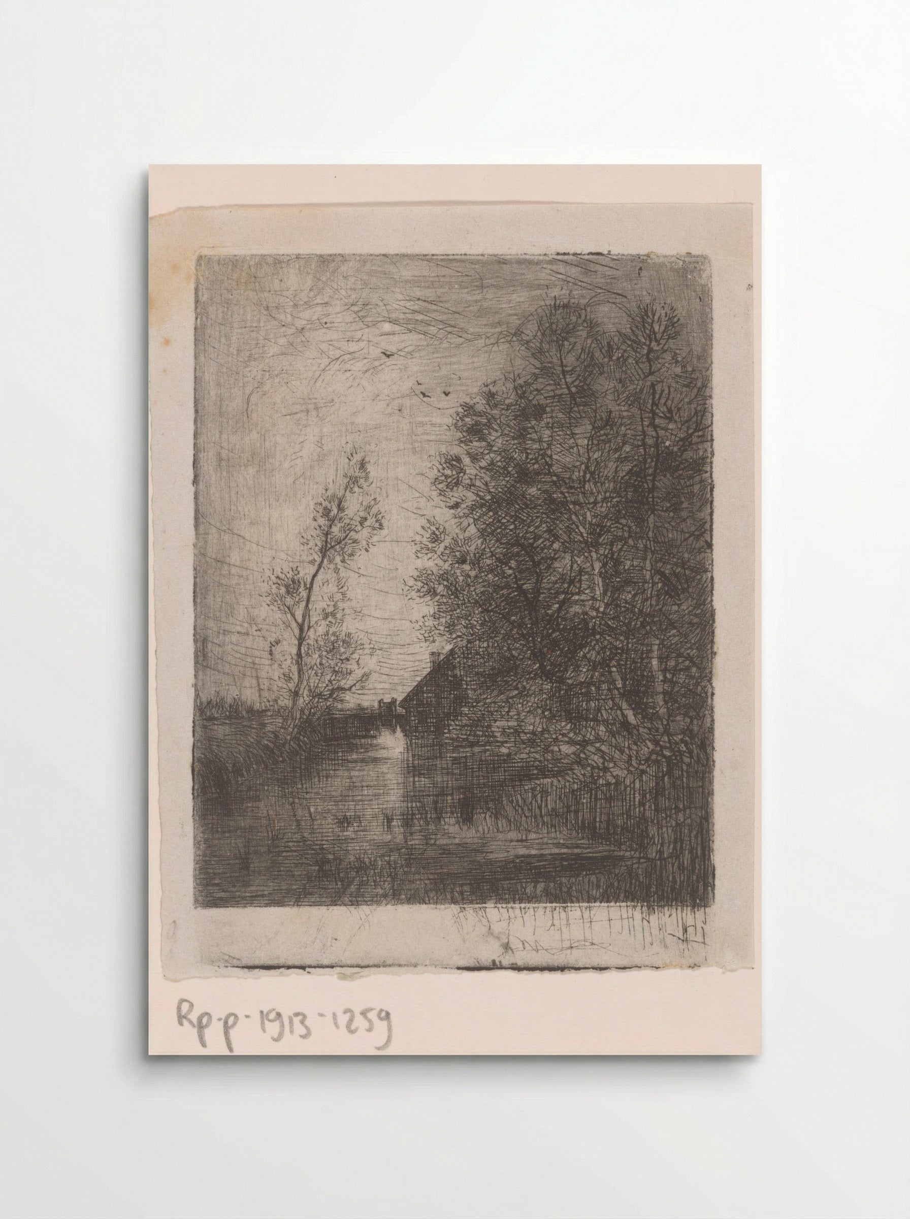 Landschap met molen aan het water - Philip Zilcken - Poster