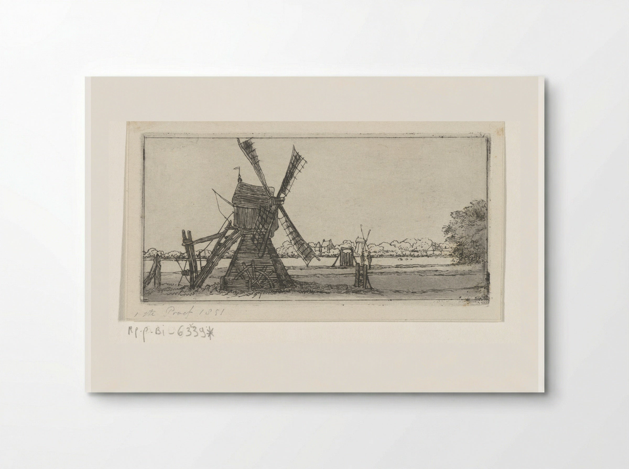 Landschap met molen - Jacobus Ludovicus Cornet - Poster