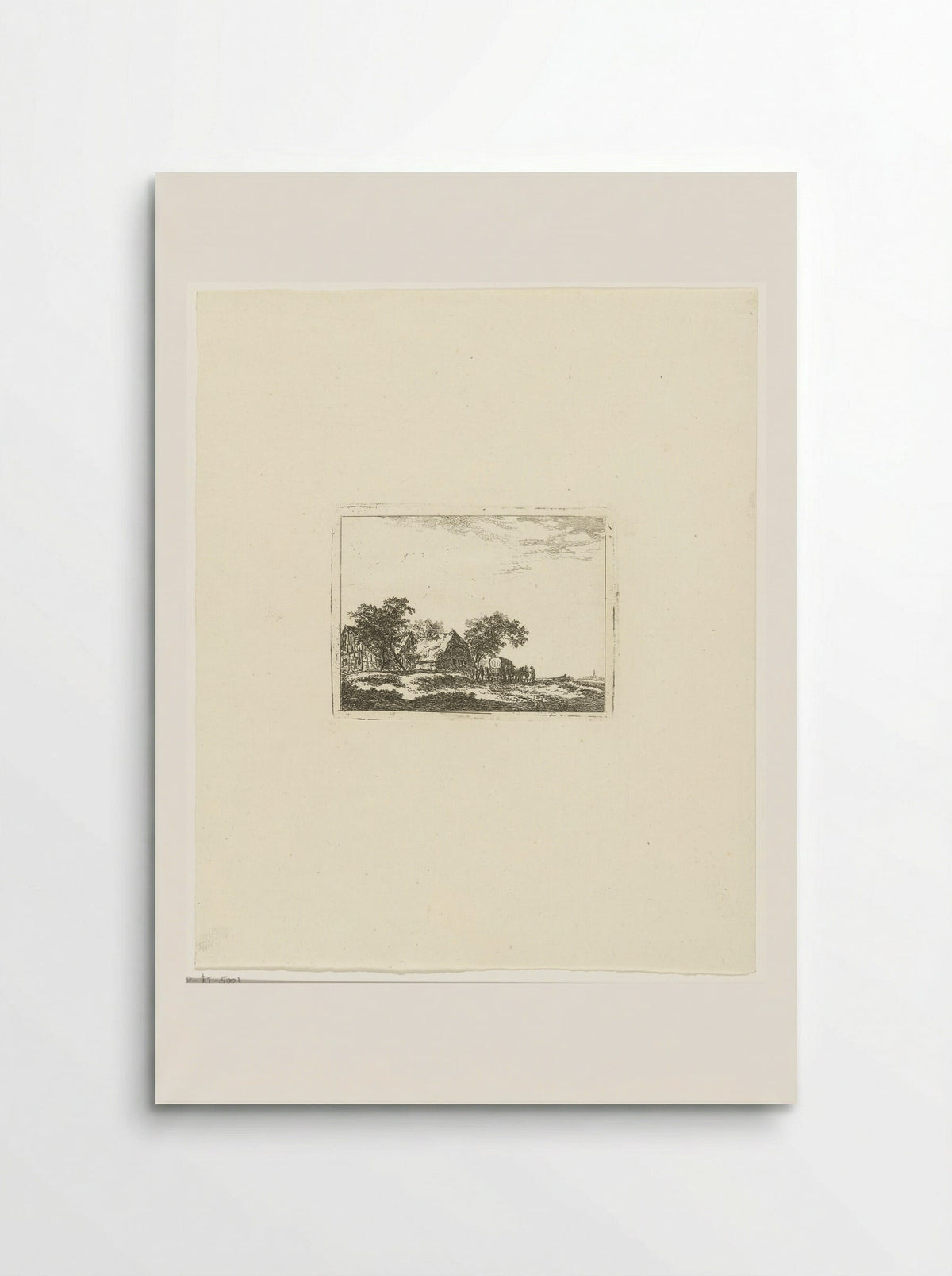 Landschap met reiskoets en passagiers - Hermanus van Brussel - Poster