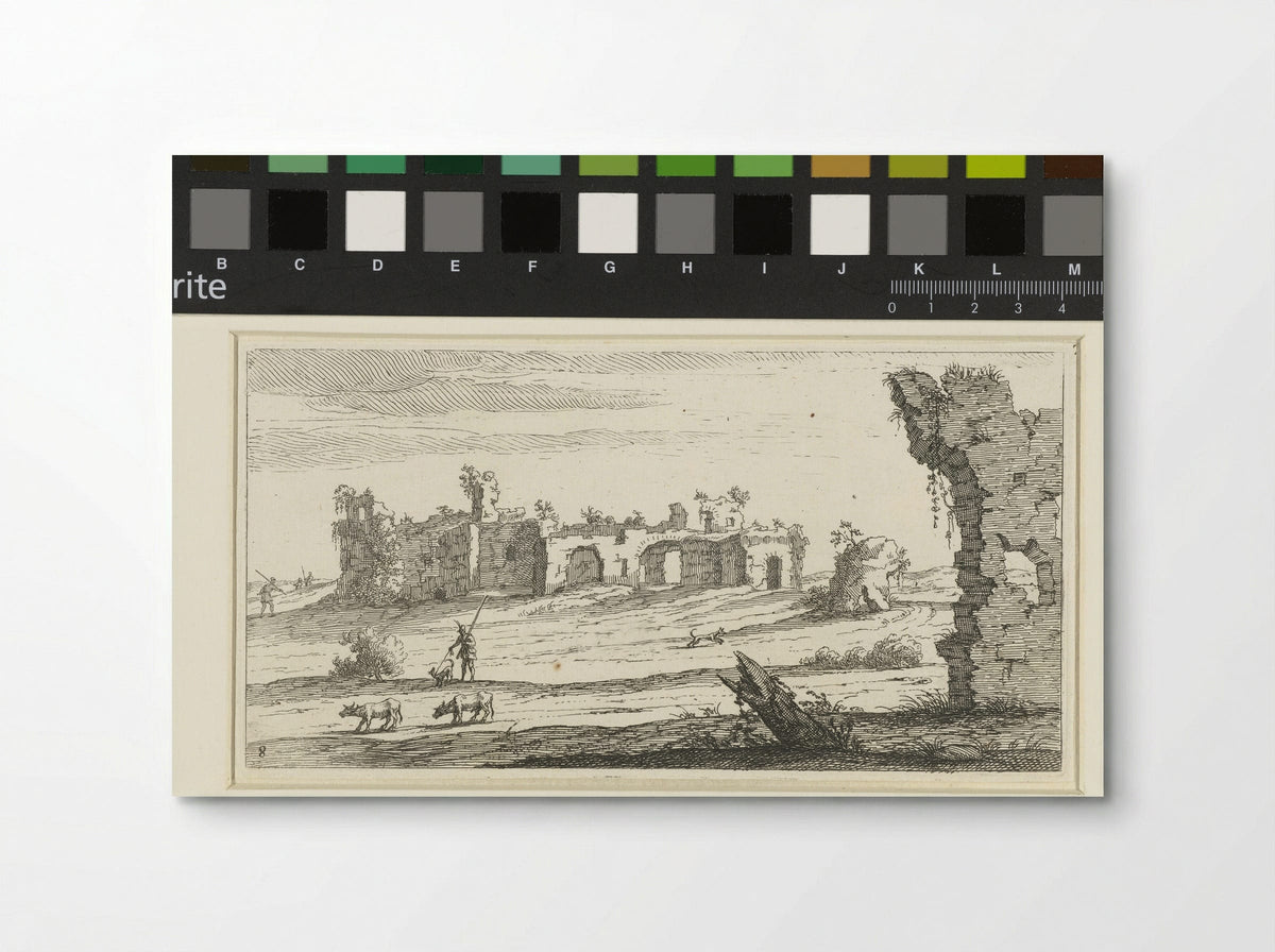 Landschap met ruïnes - Herman Weyen - Poster