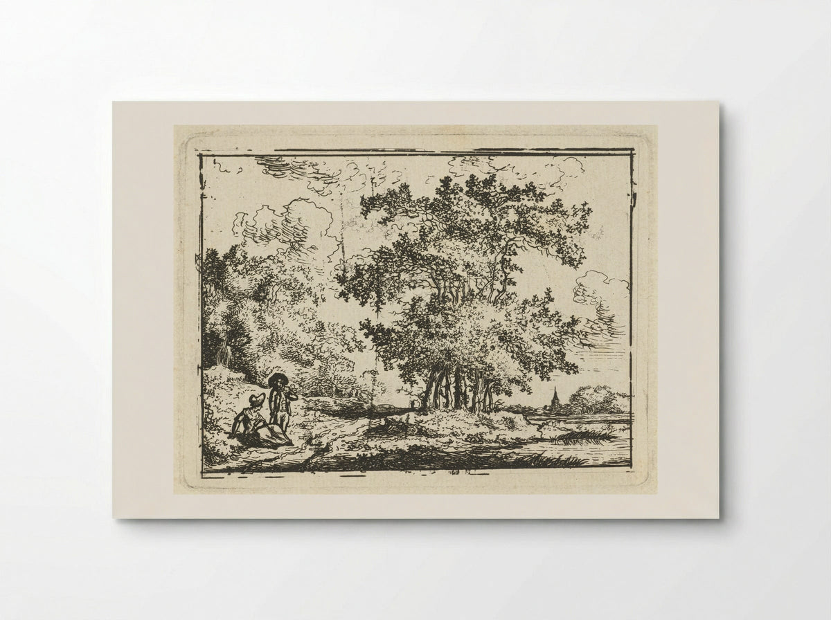Landschap met rustend paar - Chrétien Dubois - Poster