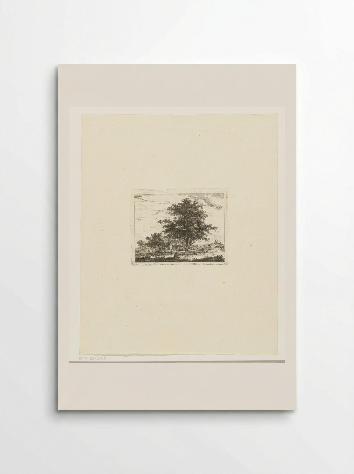 Landschap met rustende wandelaar - Hermanus van Brussel - Poster