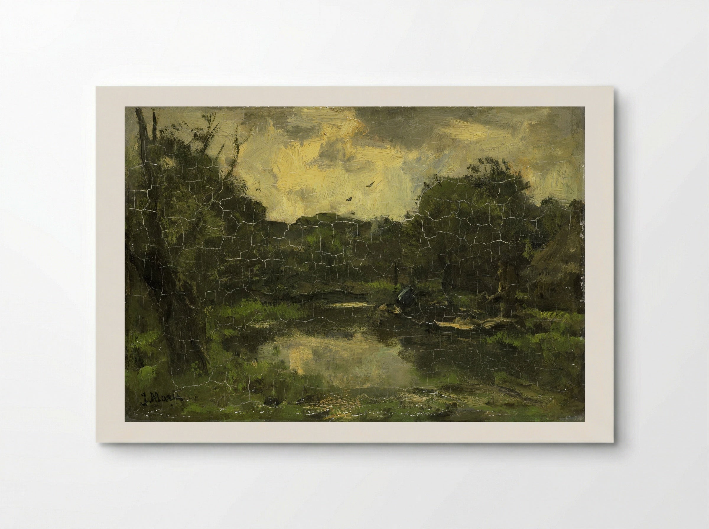 Landschap met schuit - Jacob Maris - Poster