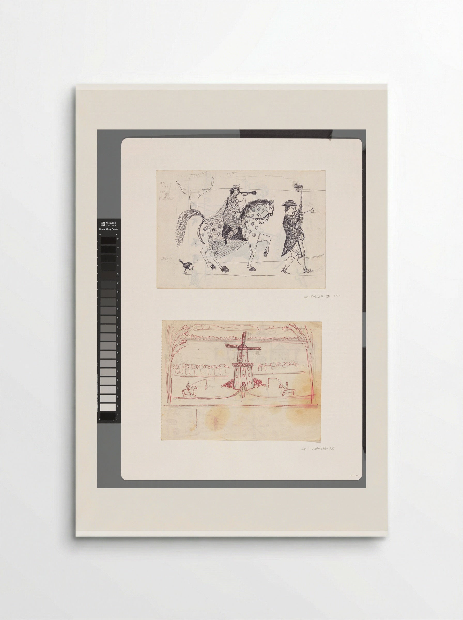Landschap met stellingmolen en figuren - Willem Westbroek - Poster