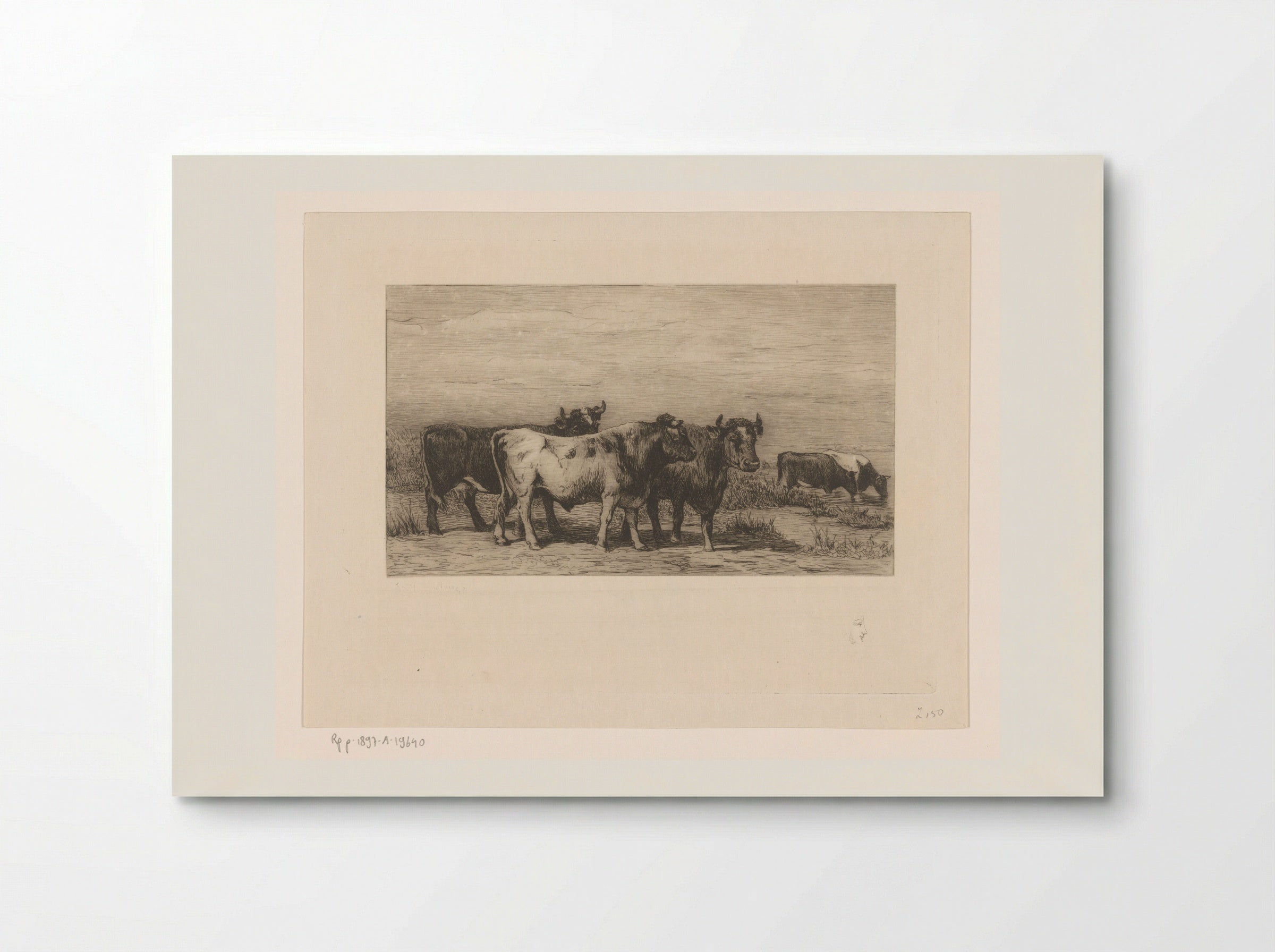 Landschap met vee - Philip Zilcken - Poster