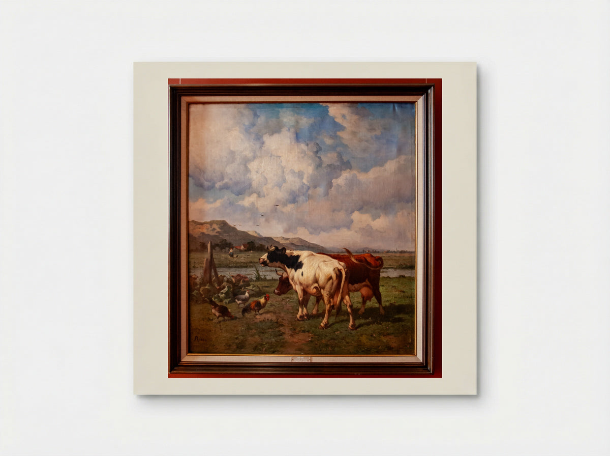 Landschap met vee - Louis Robbe - Poster