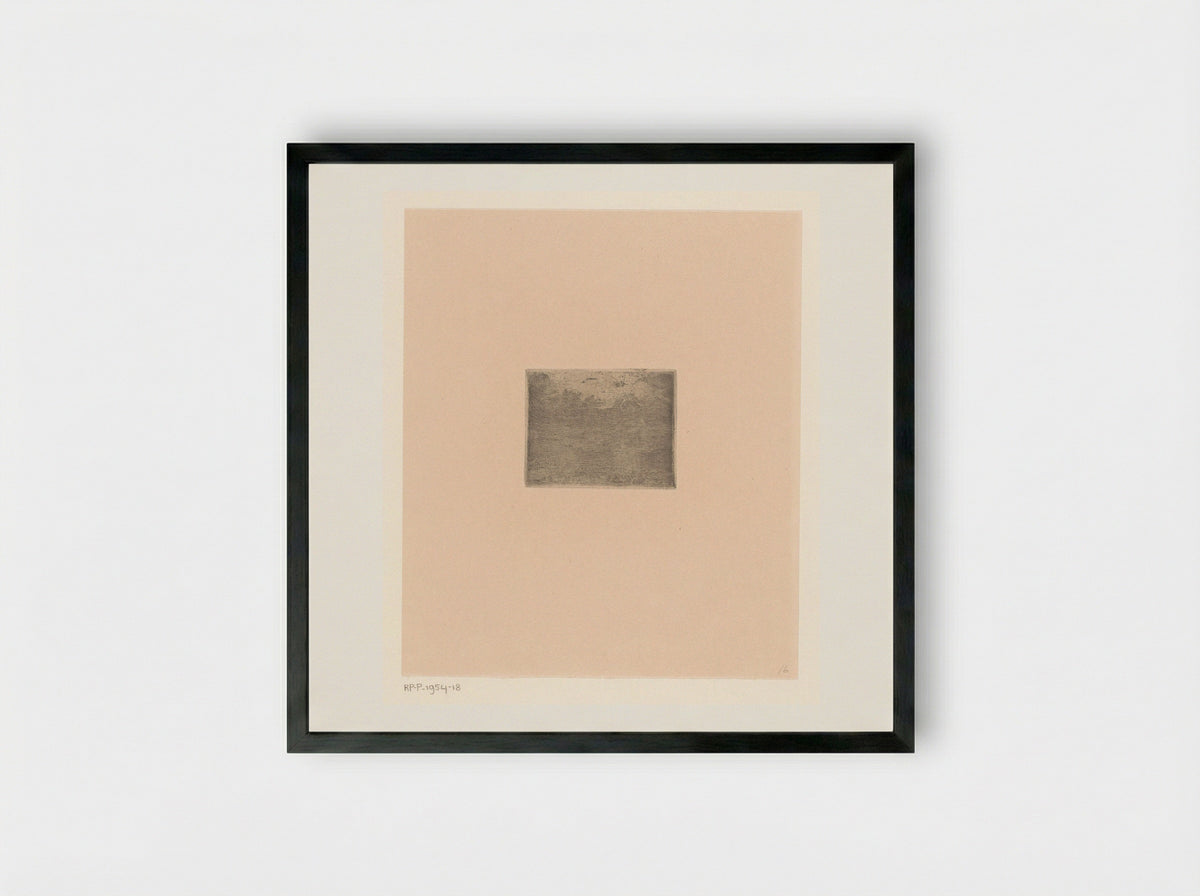 Landschap met wolkenlucht - Rik Wouters - Framed Print Black
