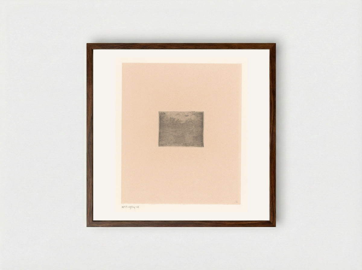 Landschap met wolkenlucht - Rik Wouters - Framed Print Dark Wood