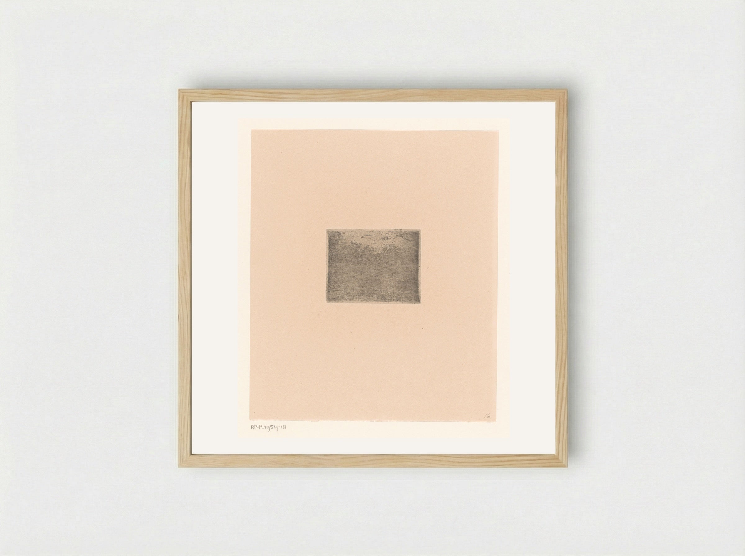 Landschap met wolkenlucht - Rik Wouters - Framed Print Wood