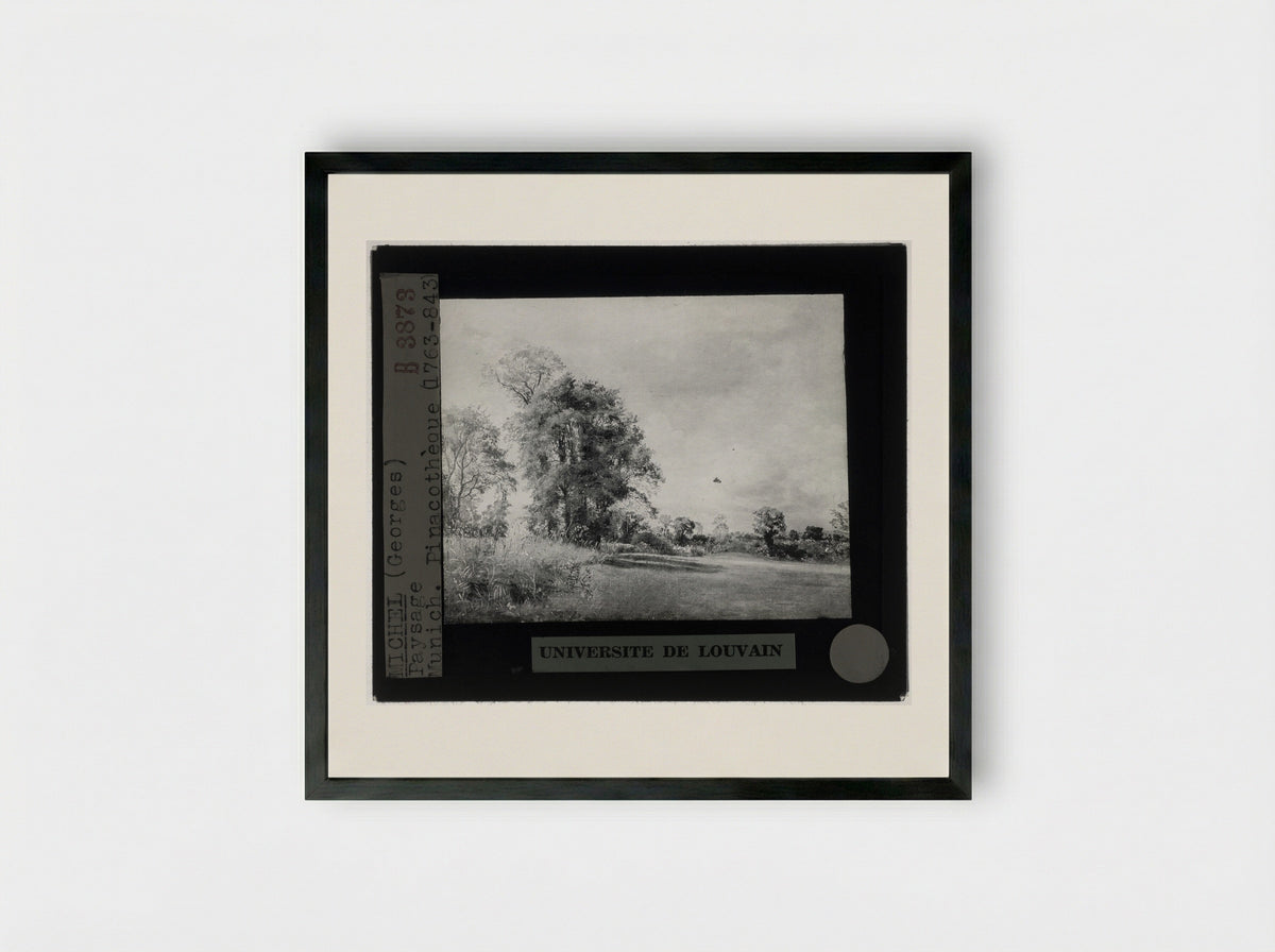 Landschap - Georges Michel - Framed Print Black