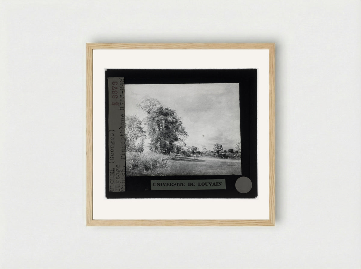 Landschap - Georges Michel - Framed Print Wood