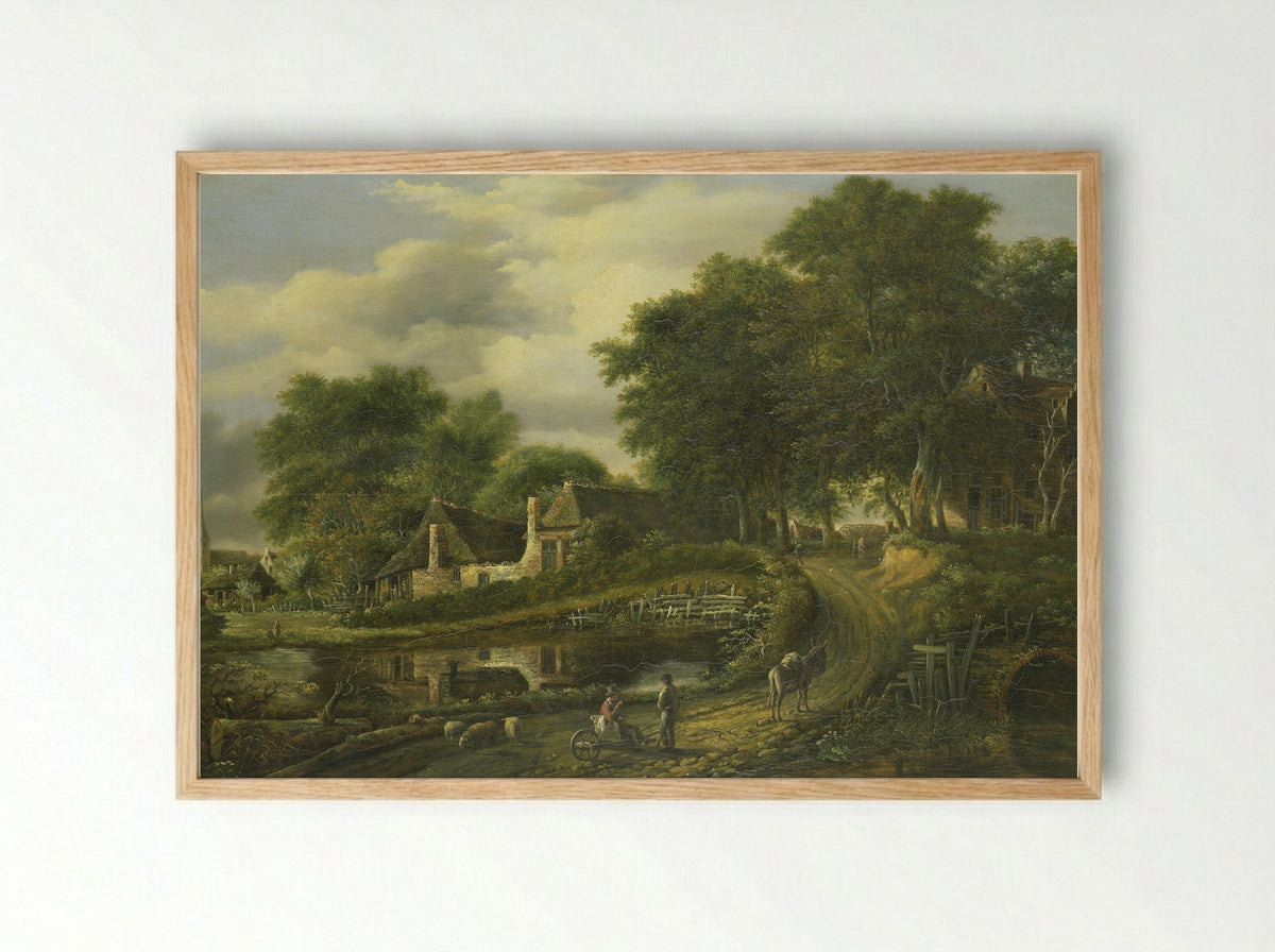 Landschap - Julien Joseph Ducorron - Framed Print Wood