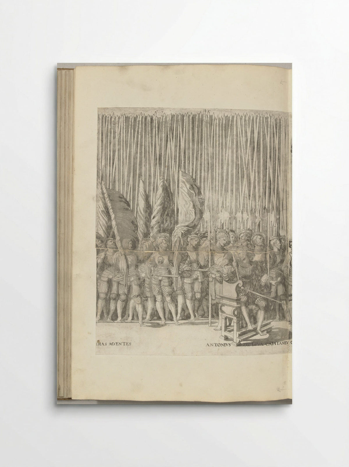 Landsknechten en Antonio de Leyva, plaat [MM] - Nicolaas Hogenberg - Poster