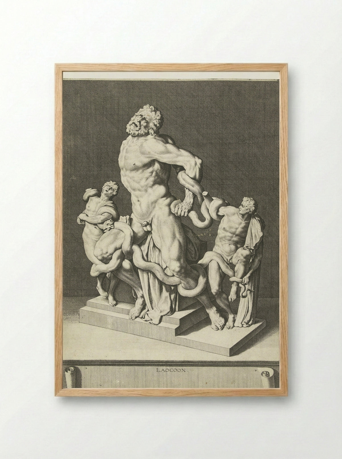 Laocoön - Jacques de Gheyn III - Framed Print Wood