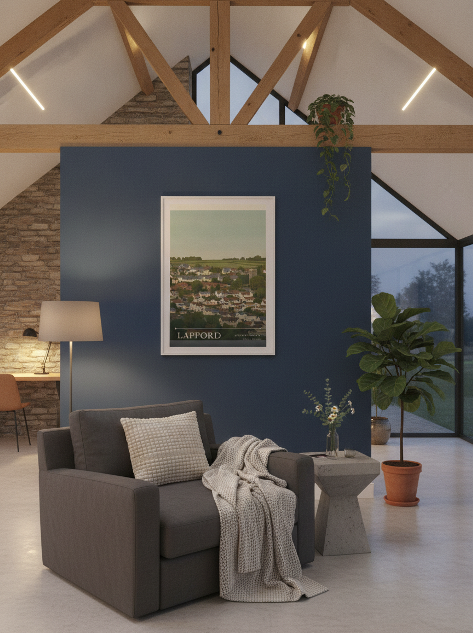 Lapford Devon England Travel Poster - Lifestyle