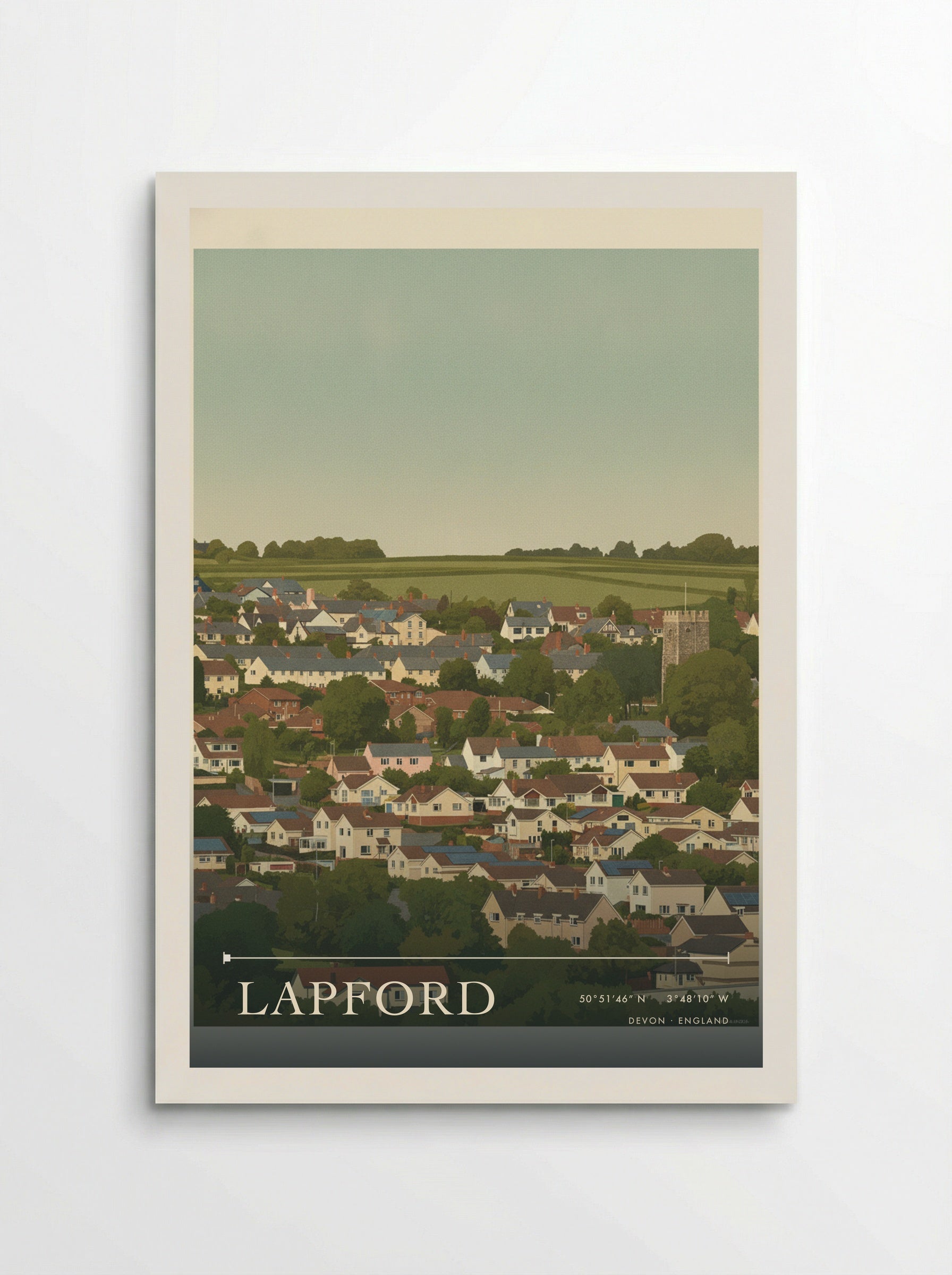 Lapford Devon England Travel Poster - Poster