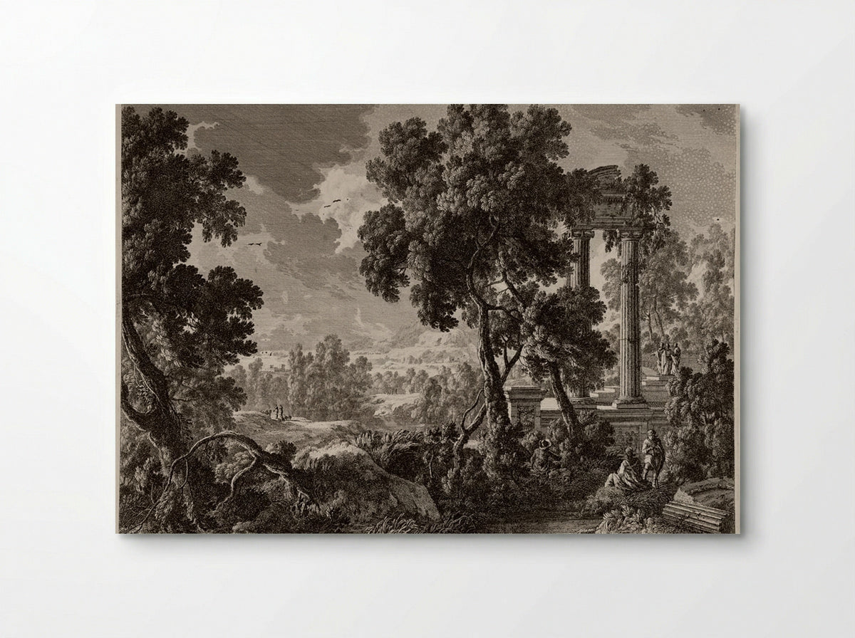 Large Baroque Landscape - Nicolas Perelle - Poster