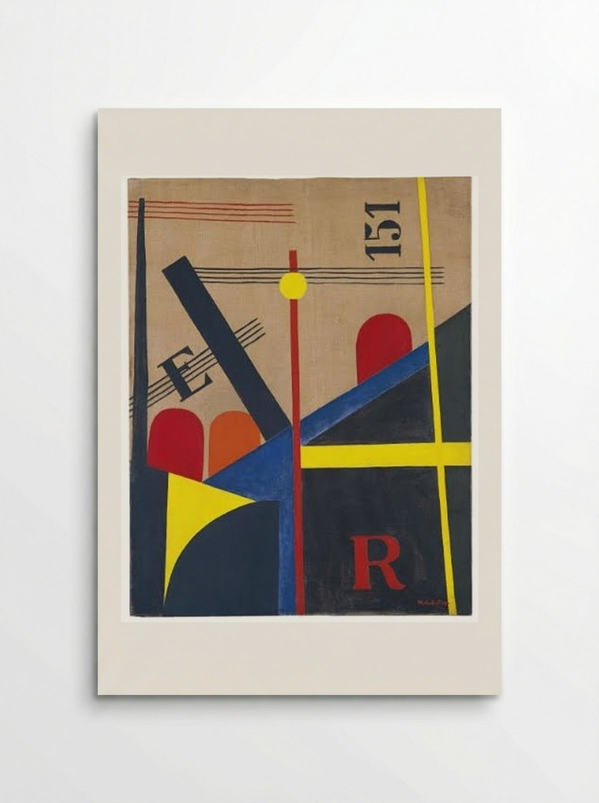 Large Painting of the Railroad - László Moholy-Nagy - Poster