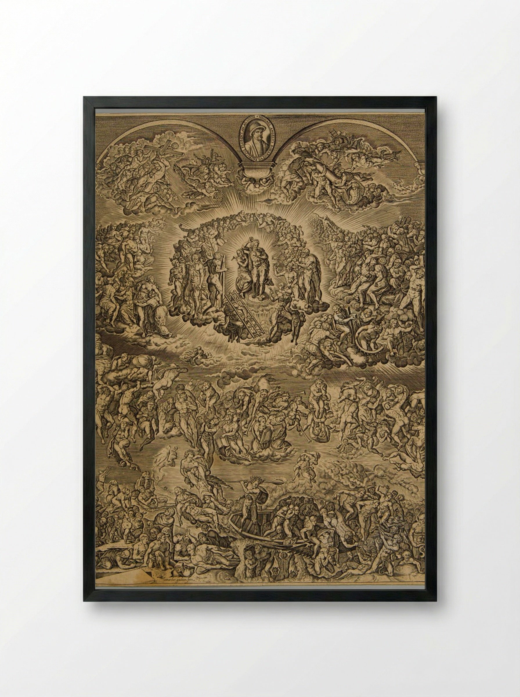 Last Judgment - Léonard Gaultier - Framed Print Black