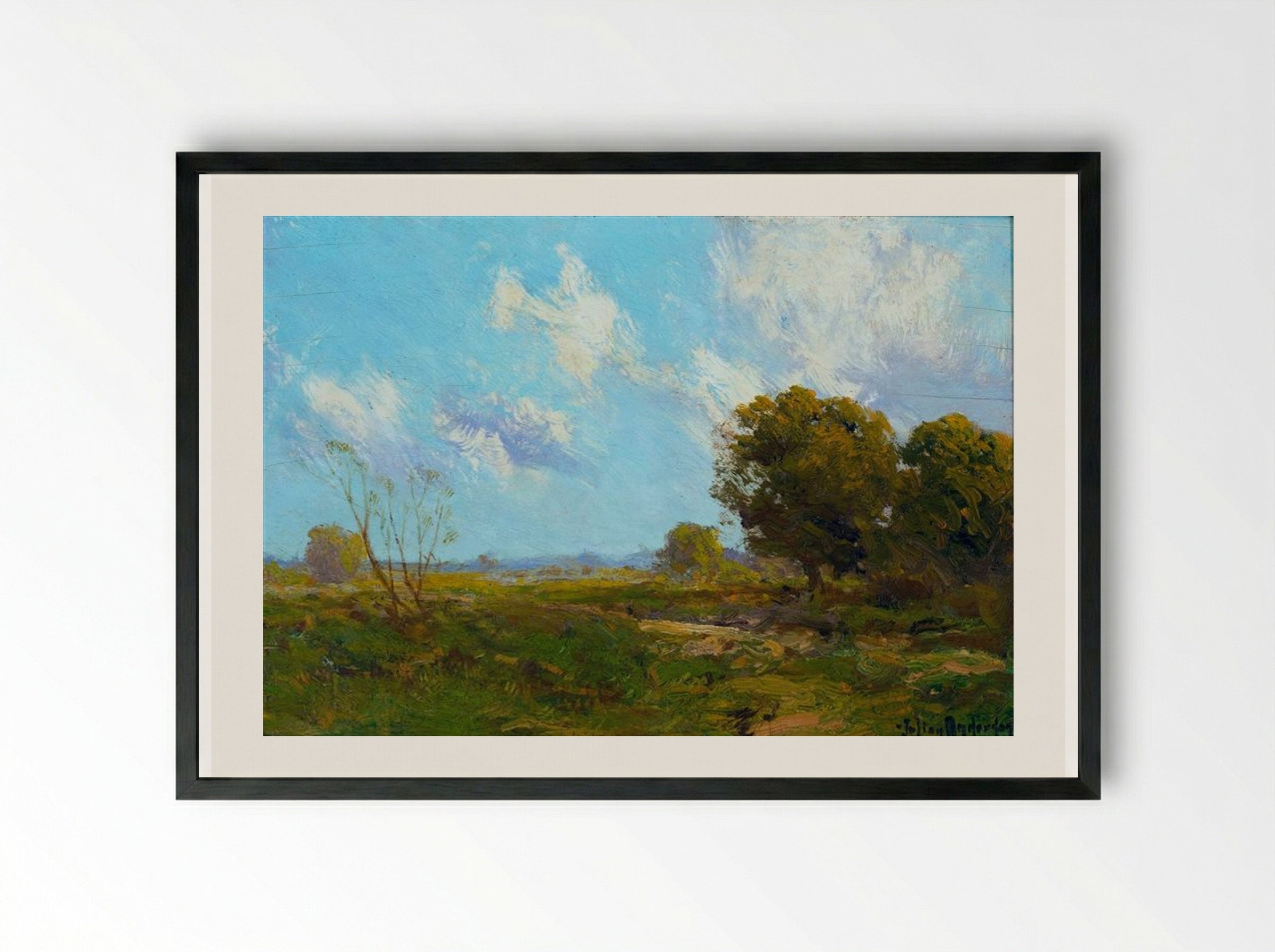 Late Afternoon - Robert Julian Onderdonk - Framed Print Black