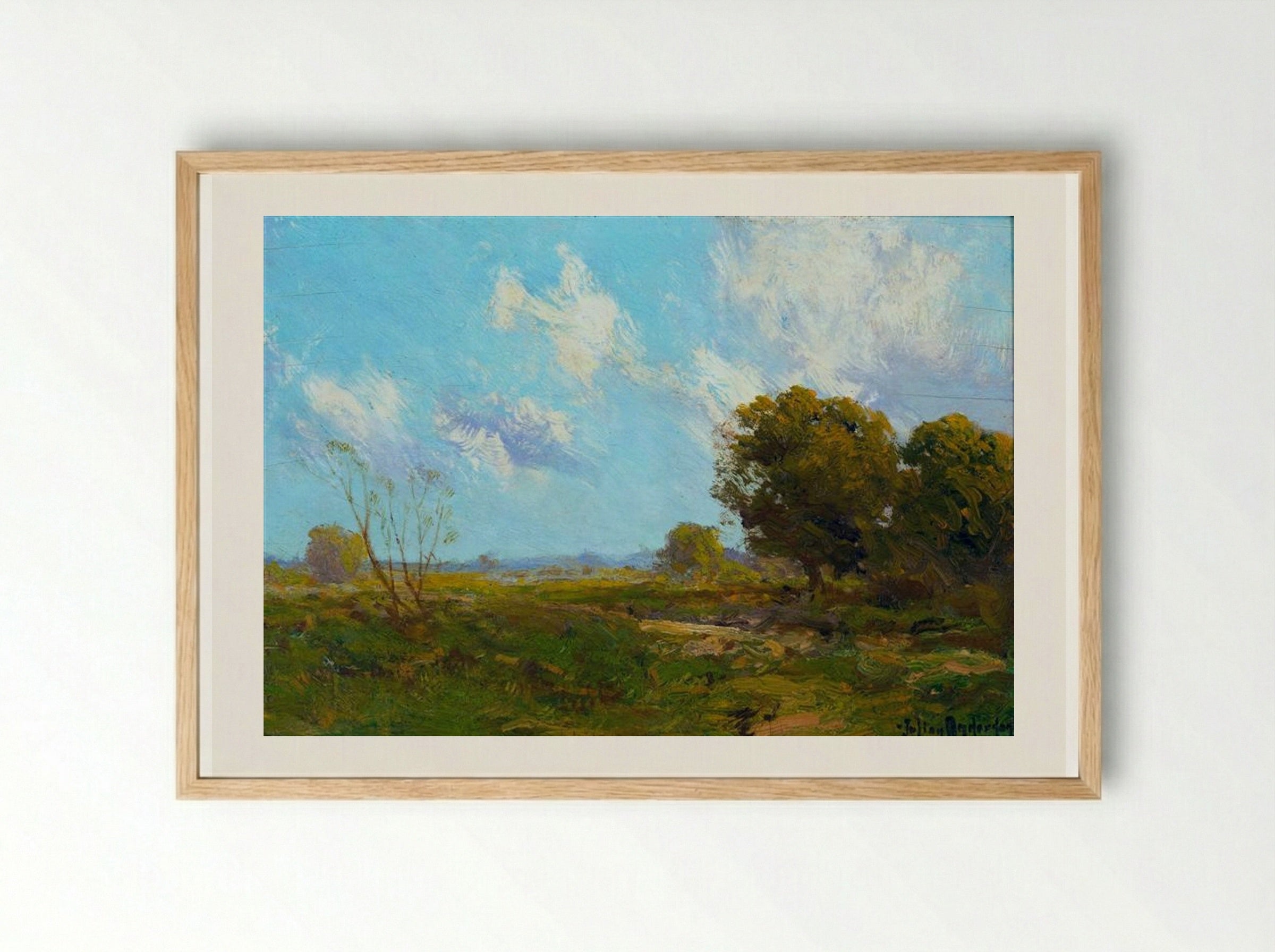 Late Afternoon - Robert Julian Onderdonk - Framed Print Wood