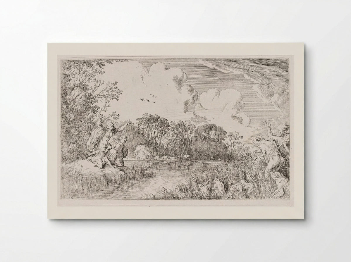 Latona Transforms the Lycian Peasants into Frogs - Johann Wilhelm Baur - Poster