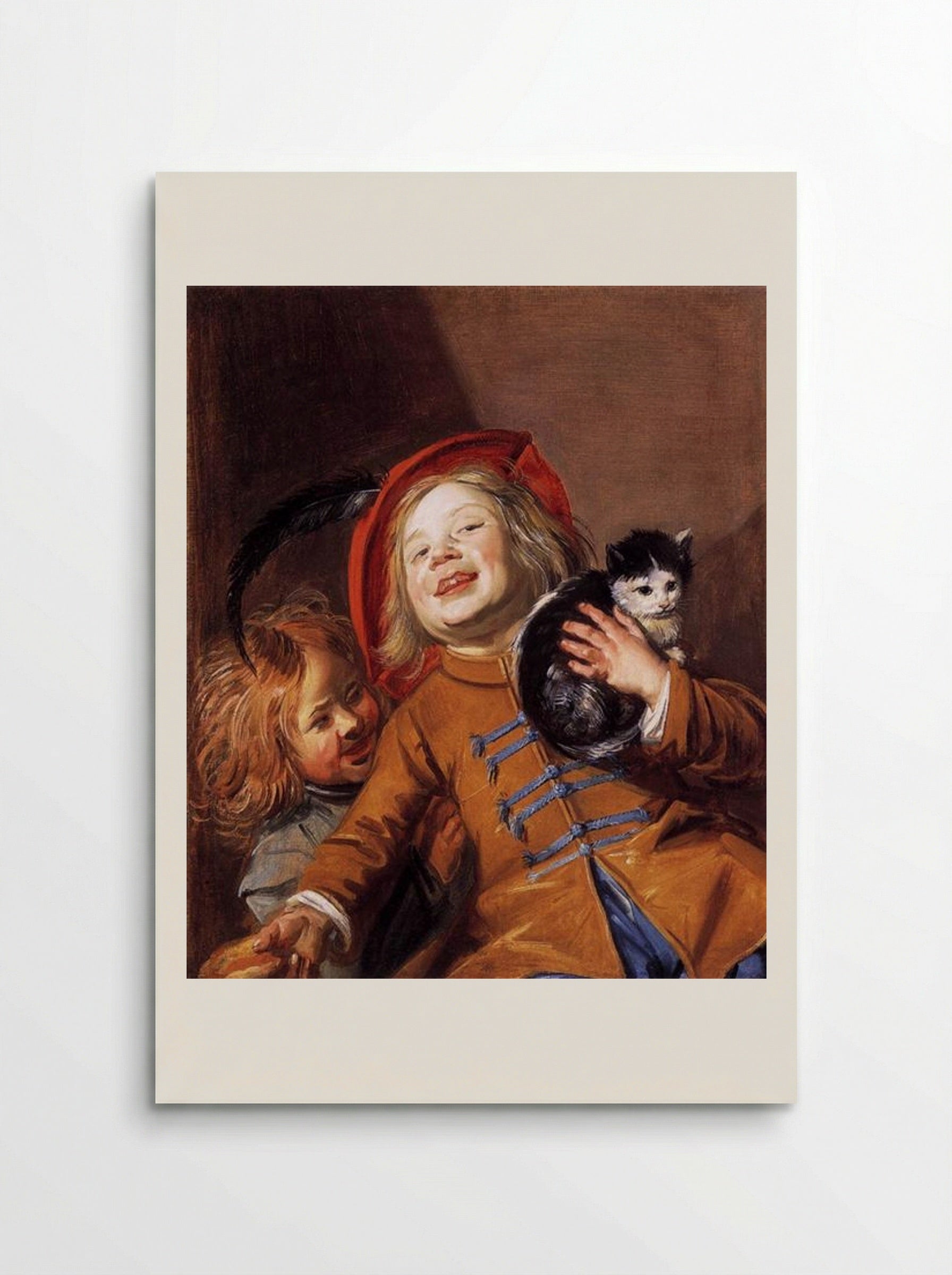 Laughing Children with a Cat - Judith Leyster - Poster