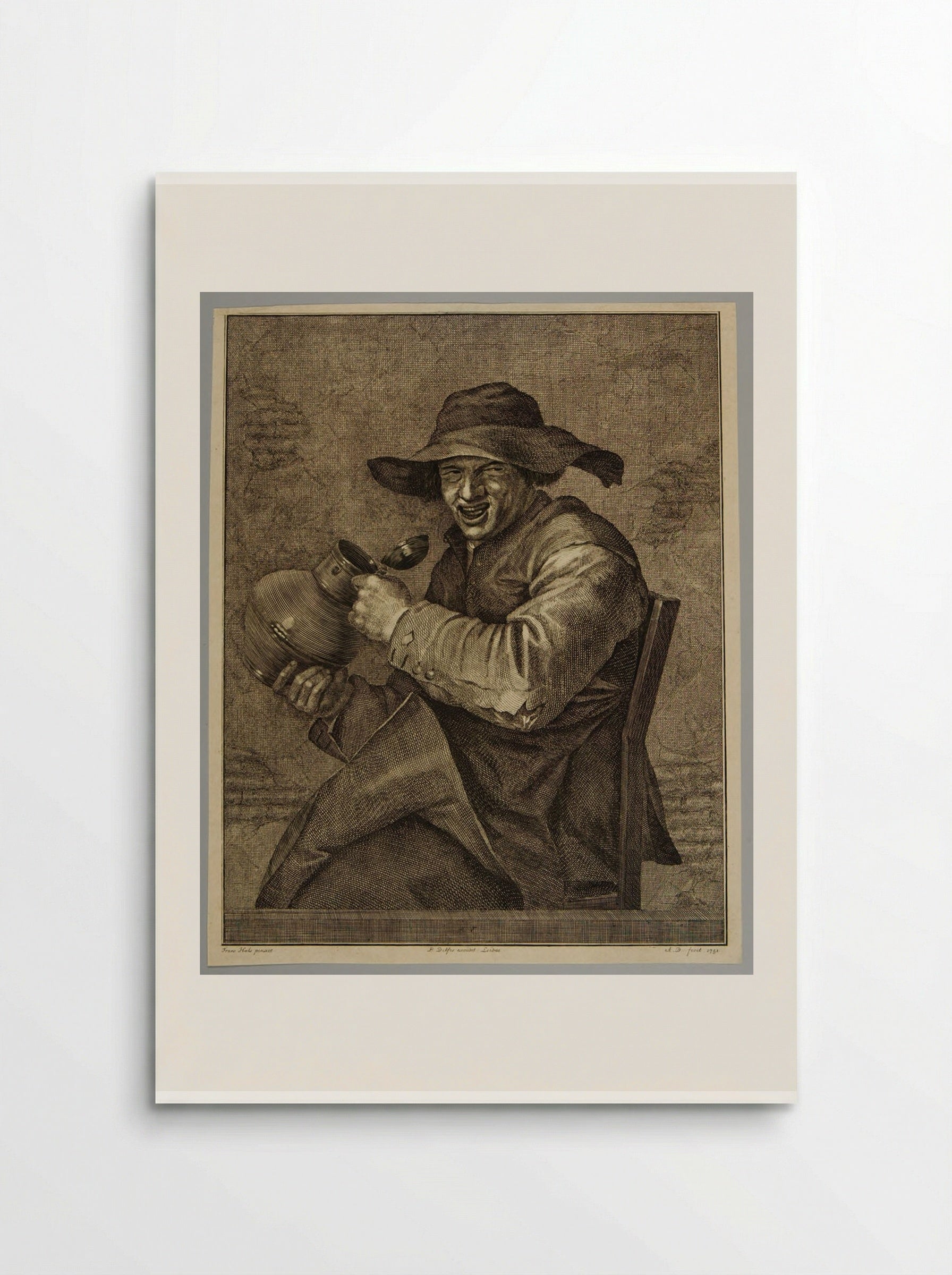 Laughing Peasant - Abraham Delfos - Poster