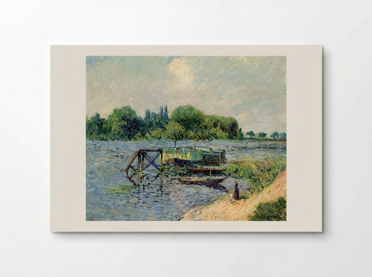 Laundry on the Seine at Herblay - Gustave Loiseau - Poster