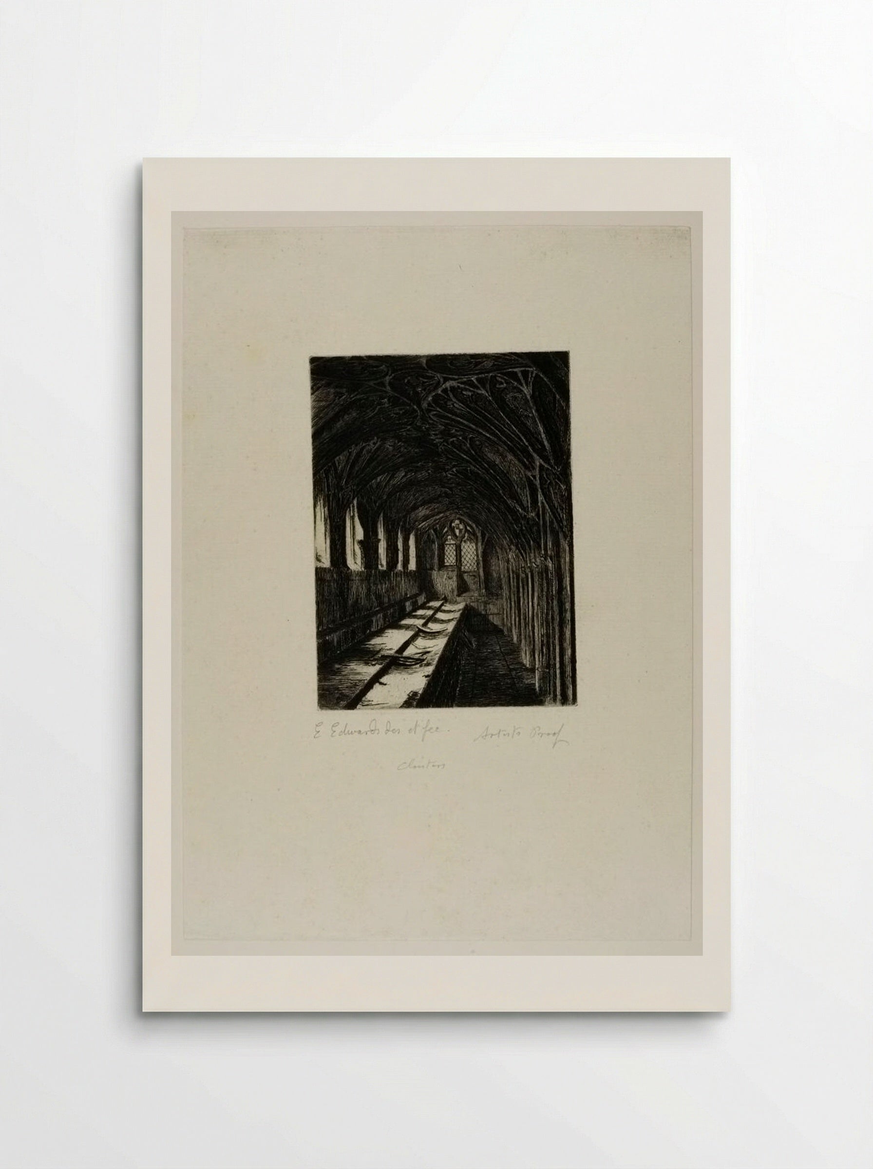 Lavatory, Cloisters, Gloucester Cathedral - Edwin Edwards - Poster