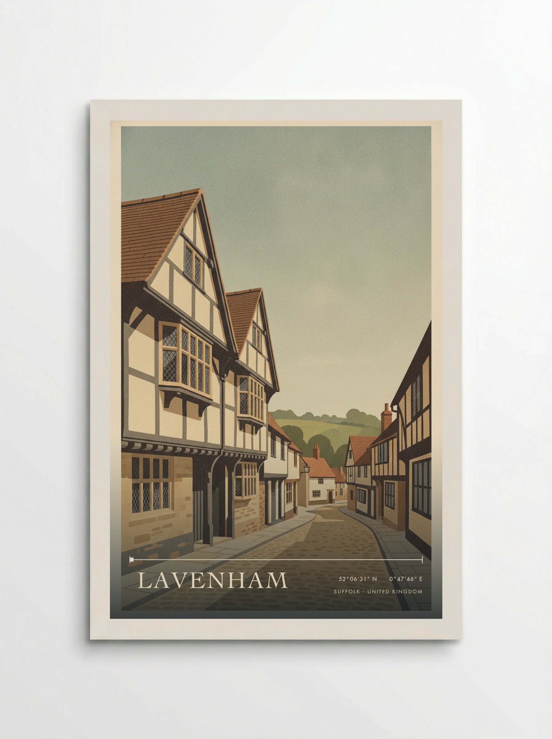 Lavenham Suffolk United Kingdom Travel Poster - Poster