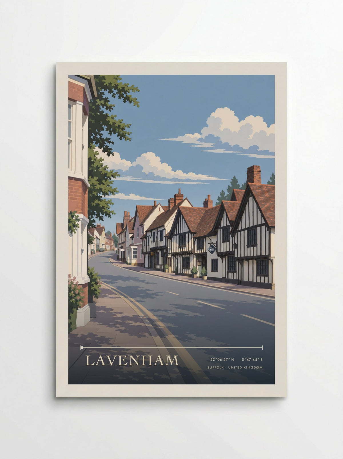 Lavenham, Suffolk | Travel Poster - Poster