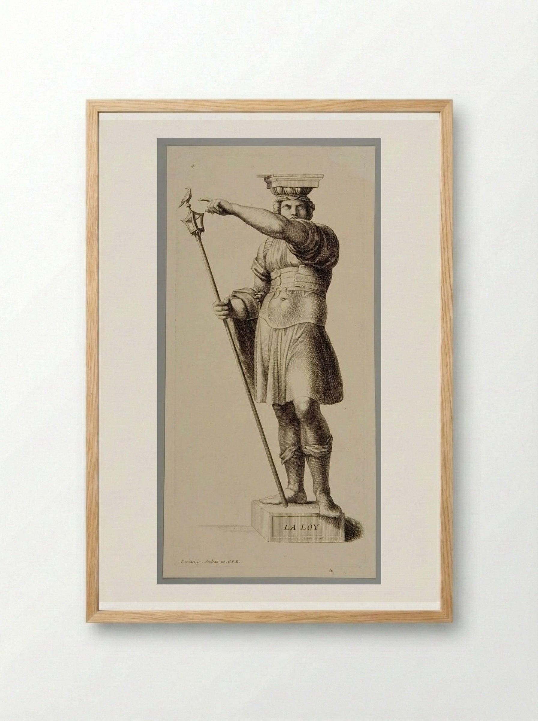 Law (La Loy) - Gérard Audran - Framed Print Wood
