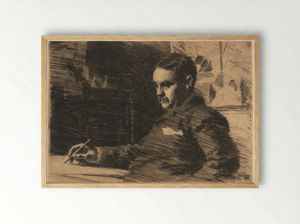 Lawyer Wade - Anders Zorn - Framed Print Wood