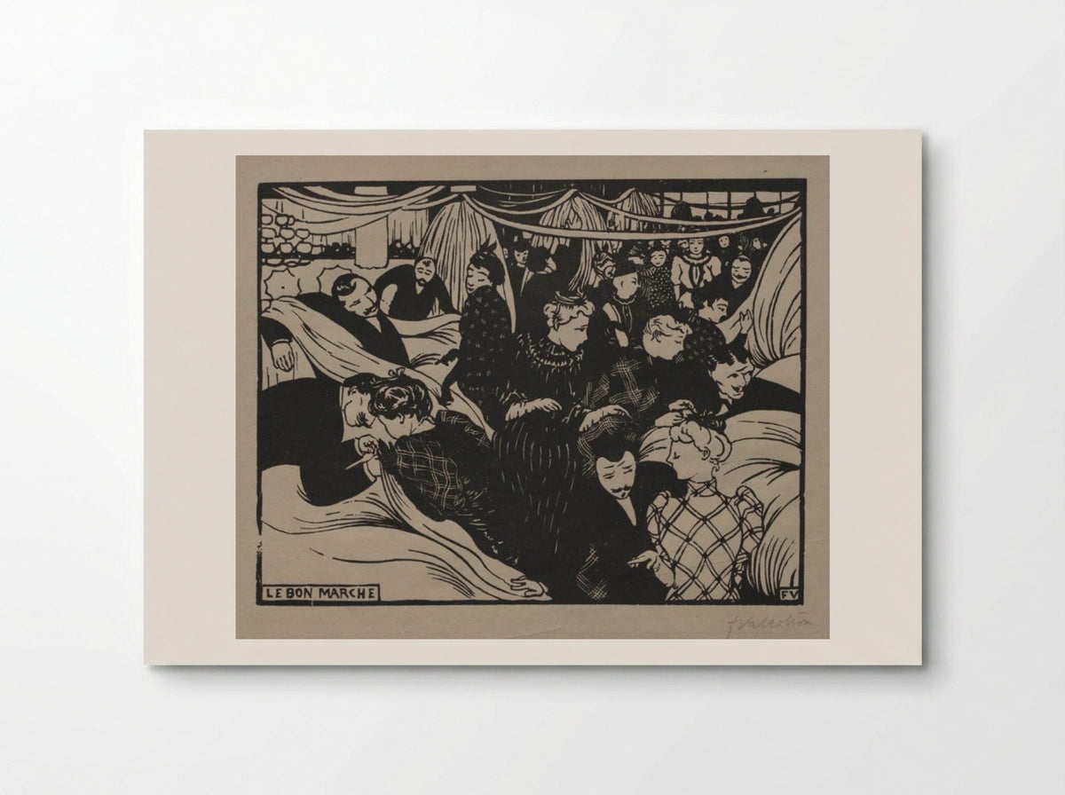 Le Bon Marché - Félix Vallotton - Poster