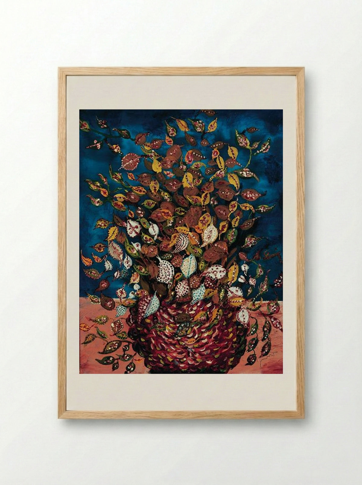 Le Bouquet de Feuilles - Séraphine Louis - Framed Print Wood