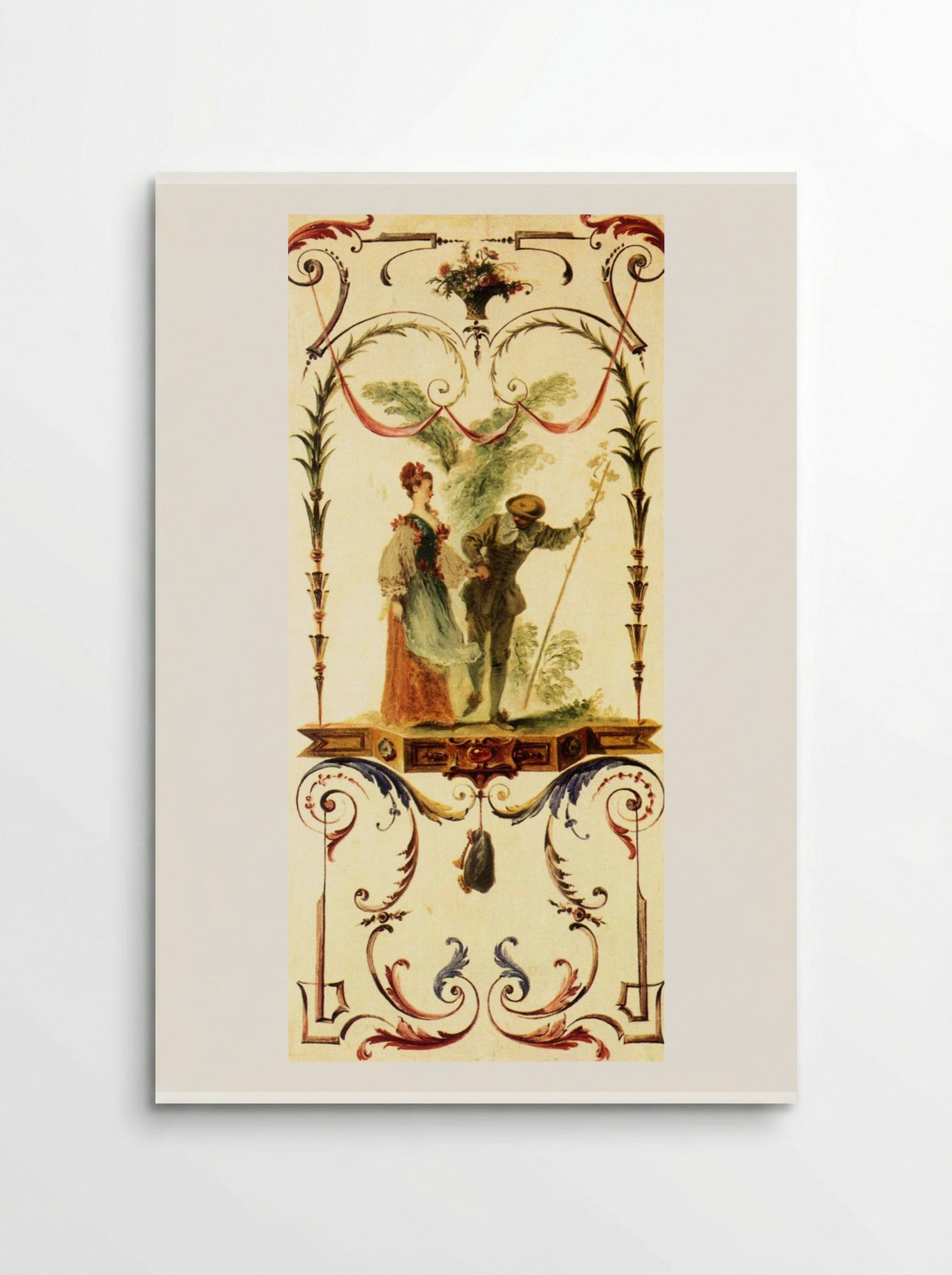 Le Cajoleur - Antoine Watteau - Poster