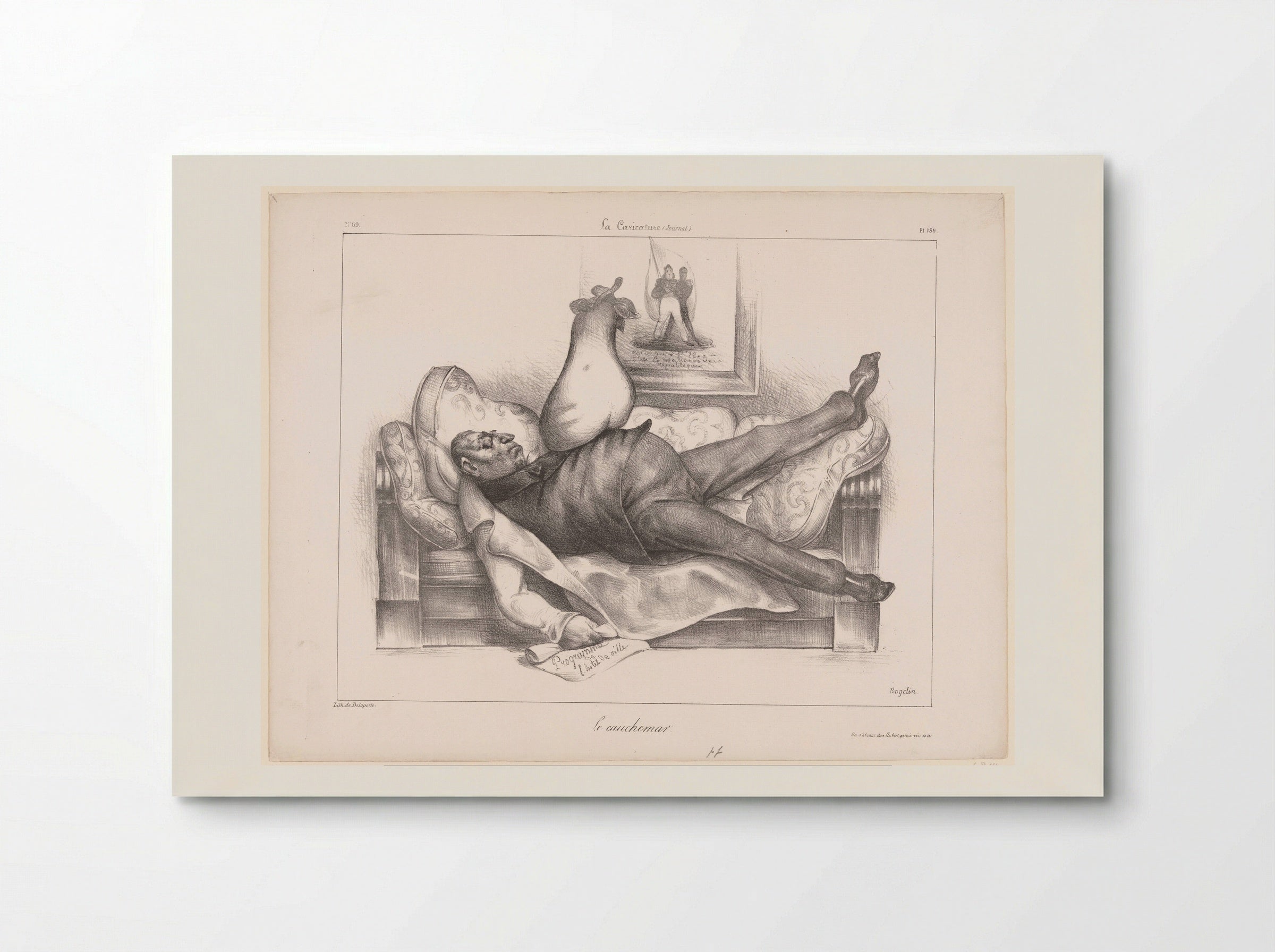Le Cauchemar - Honoré Daumier - Poster