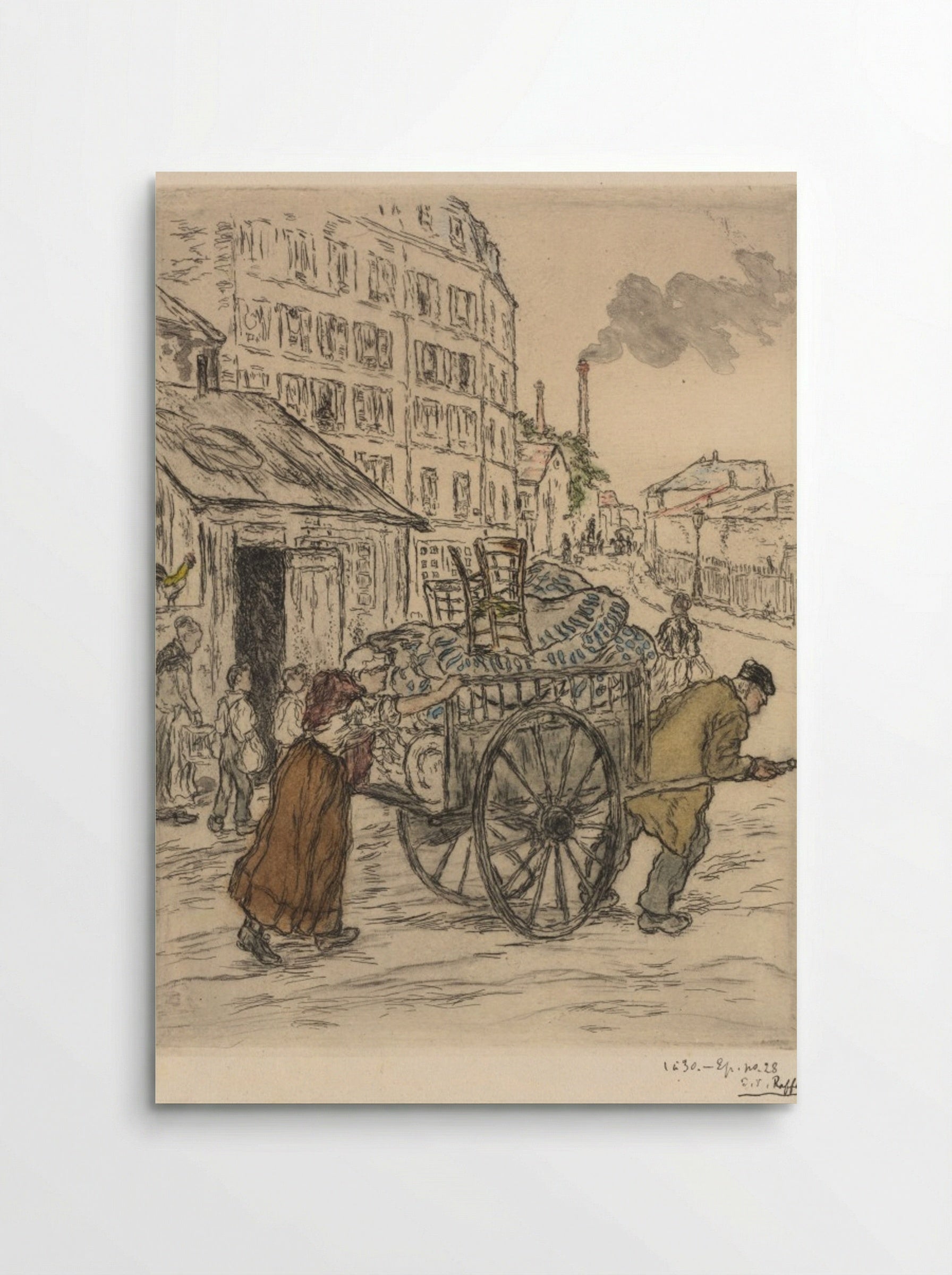 Le Déménagement - Jean-François Raffaëlli - Poster
