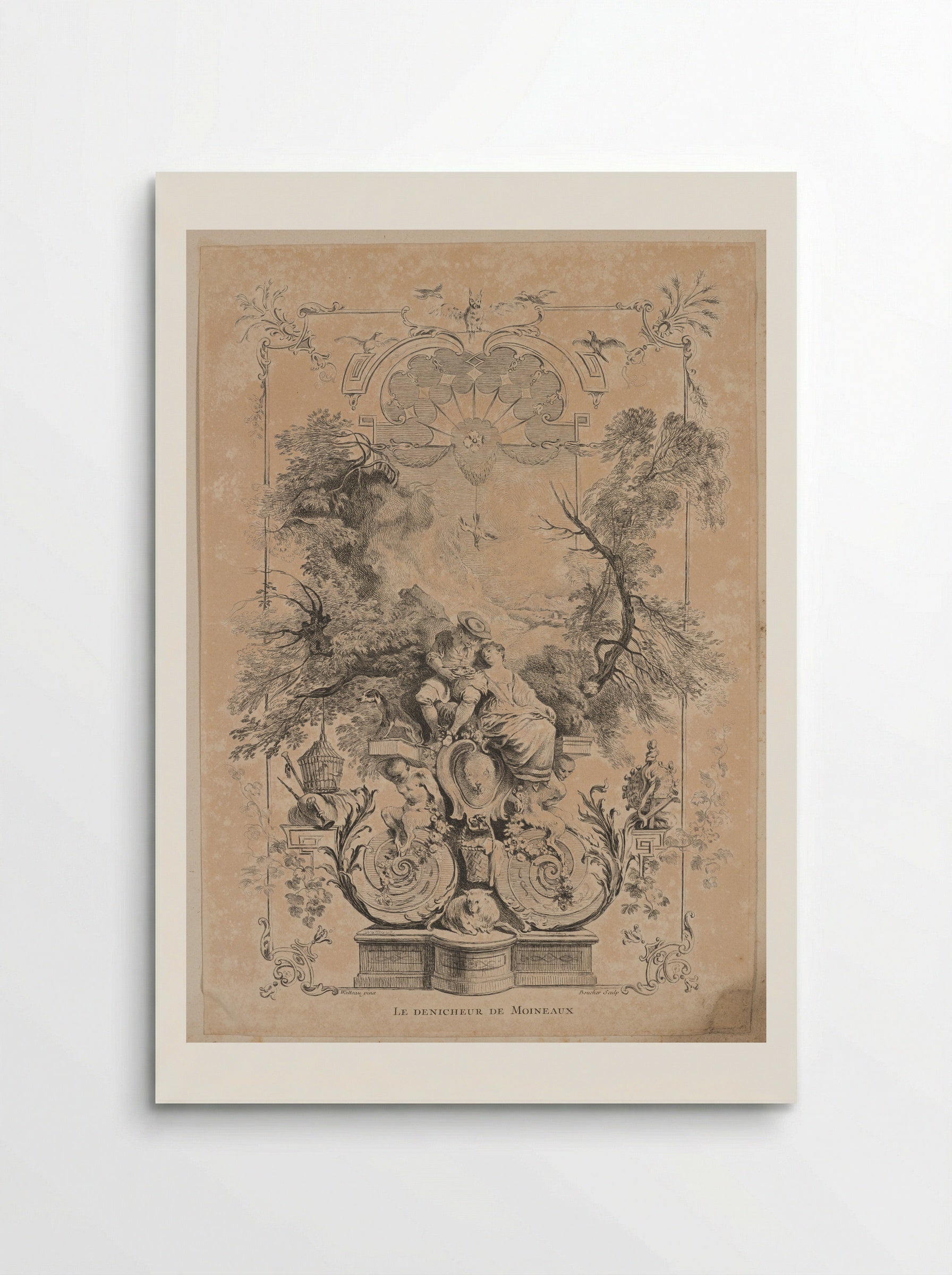 Le Dénicheur de Moineaux - François Boucher - Poster